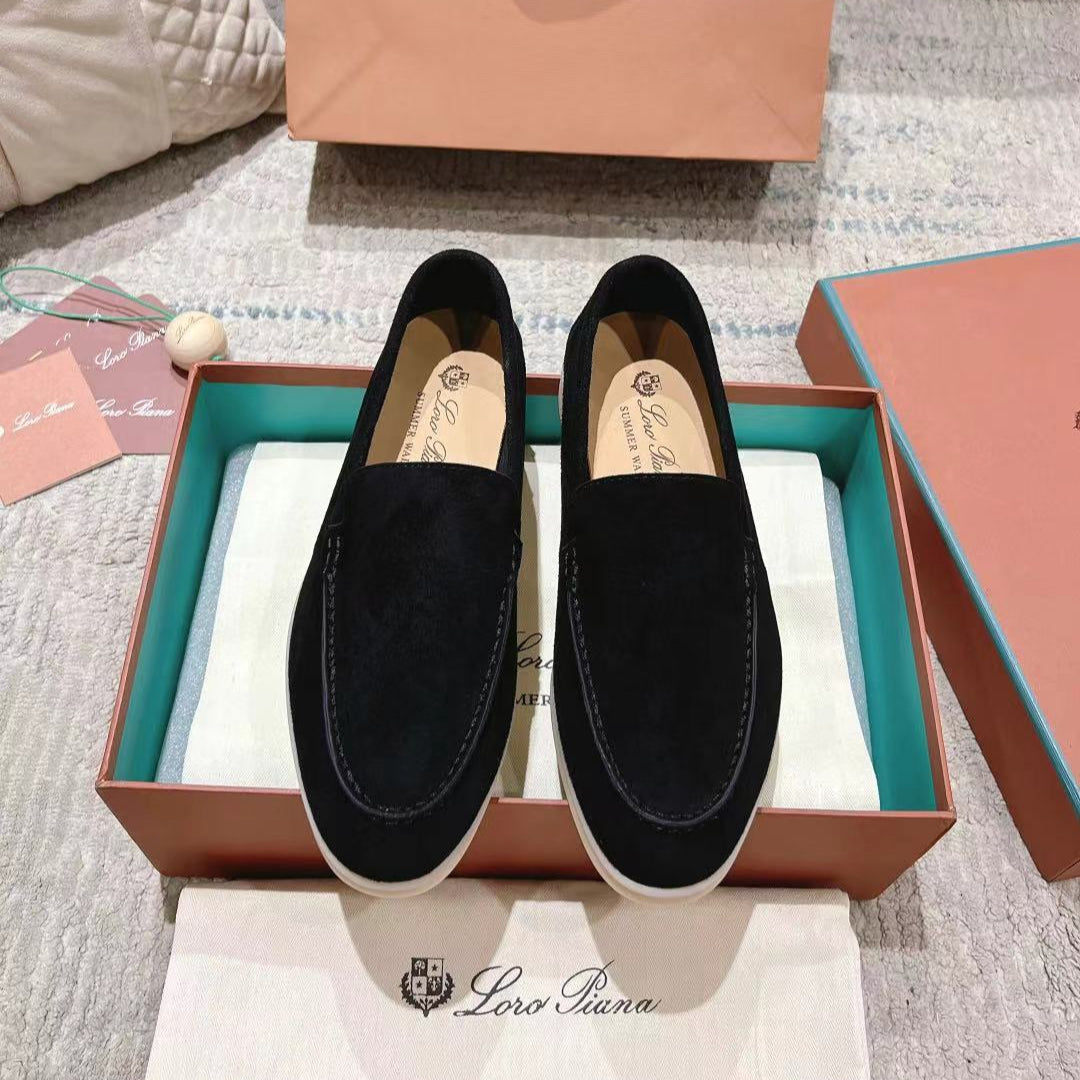 LP LOAFERS 25S IN BLACK SUEDE - 35