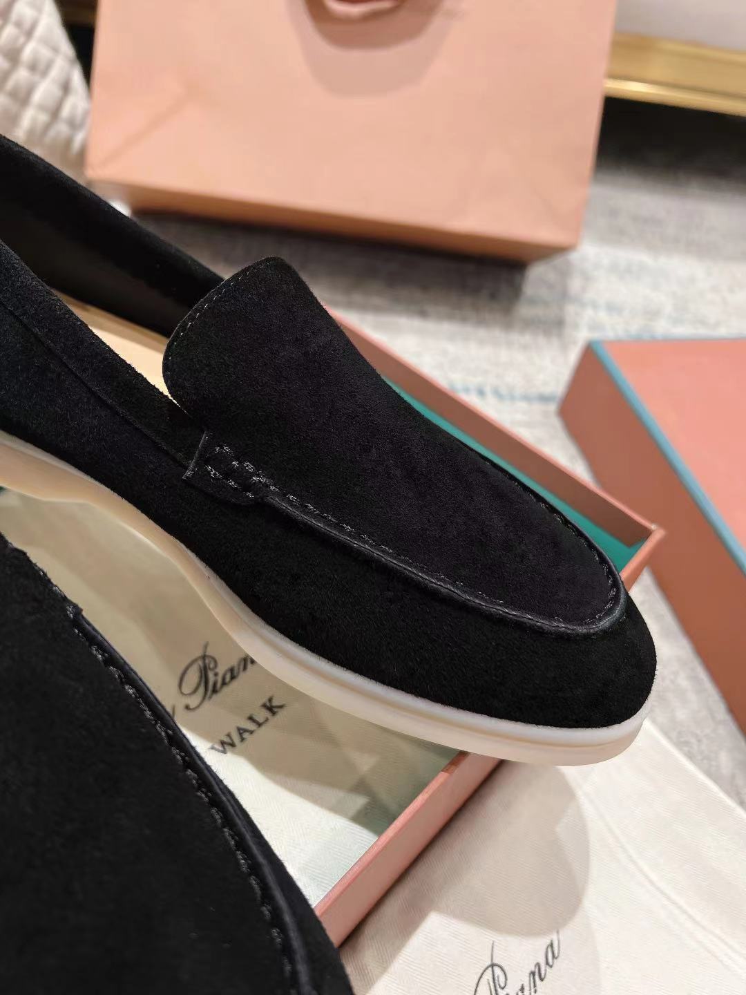 LP LOAFERS 25S IN BLACK SUEDE - 35