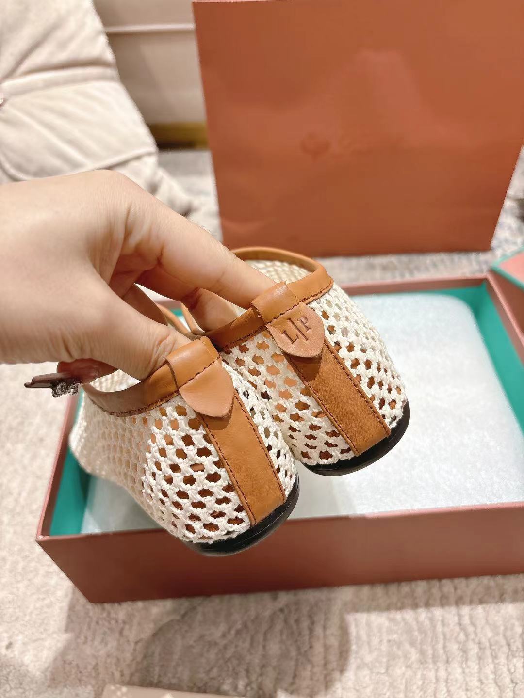 FLAT SHOES IN CREAM WHITE MESH FABRIC - 35