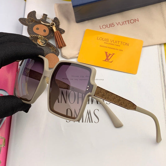 SQUARE SUNGLASSES L1577 IN ACETATE - Beige