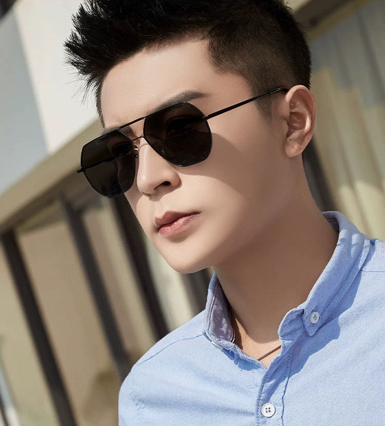 NAVIGATOR FRAME SUNGLASSES G2869 IN METAL - Silver