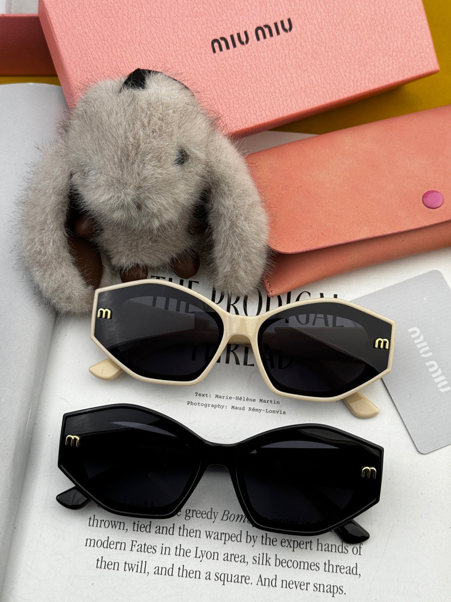 LOGO SUNGLASSES M7232 IN ACETATE - Beige