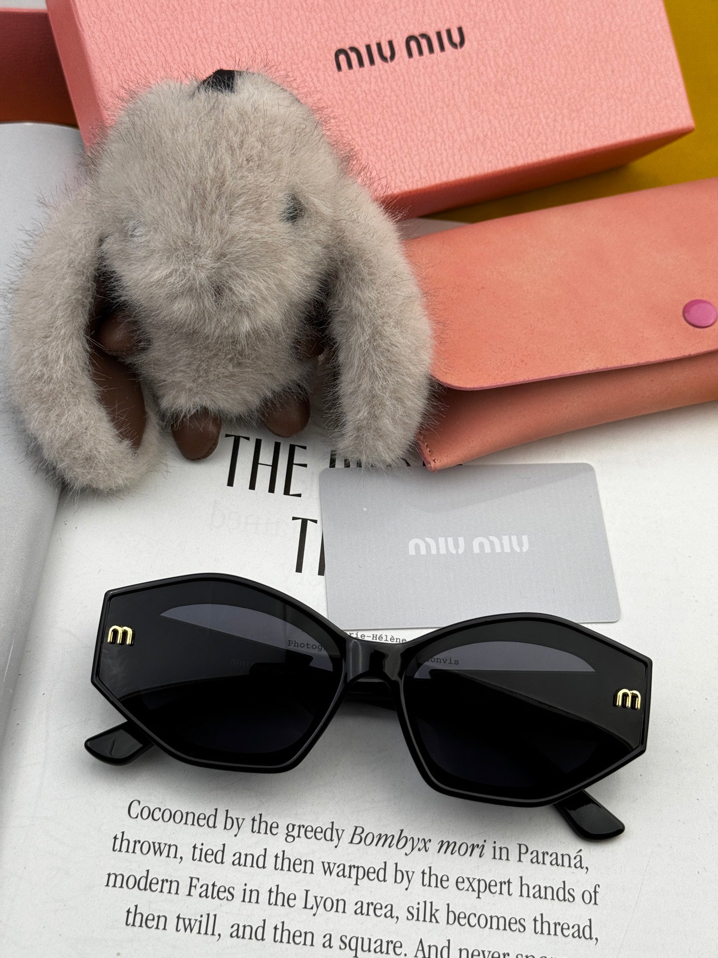 LOGO SUNGLASSES M7232 IN ACETATE - Beige