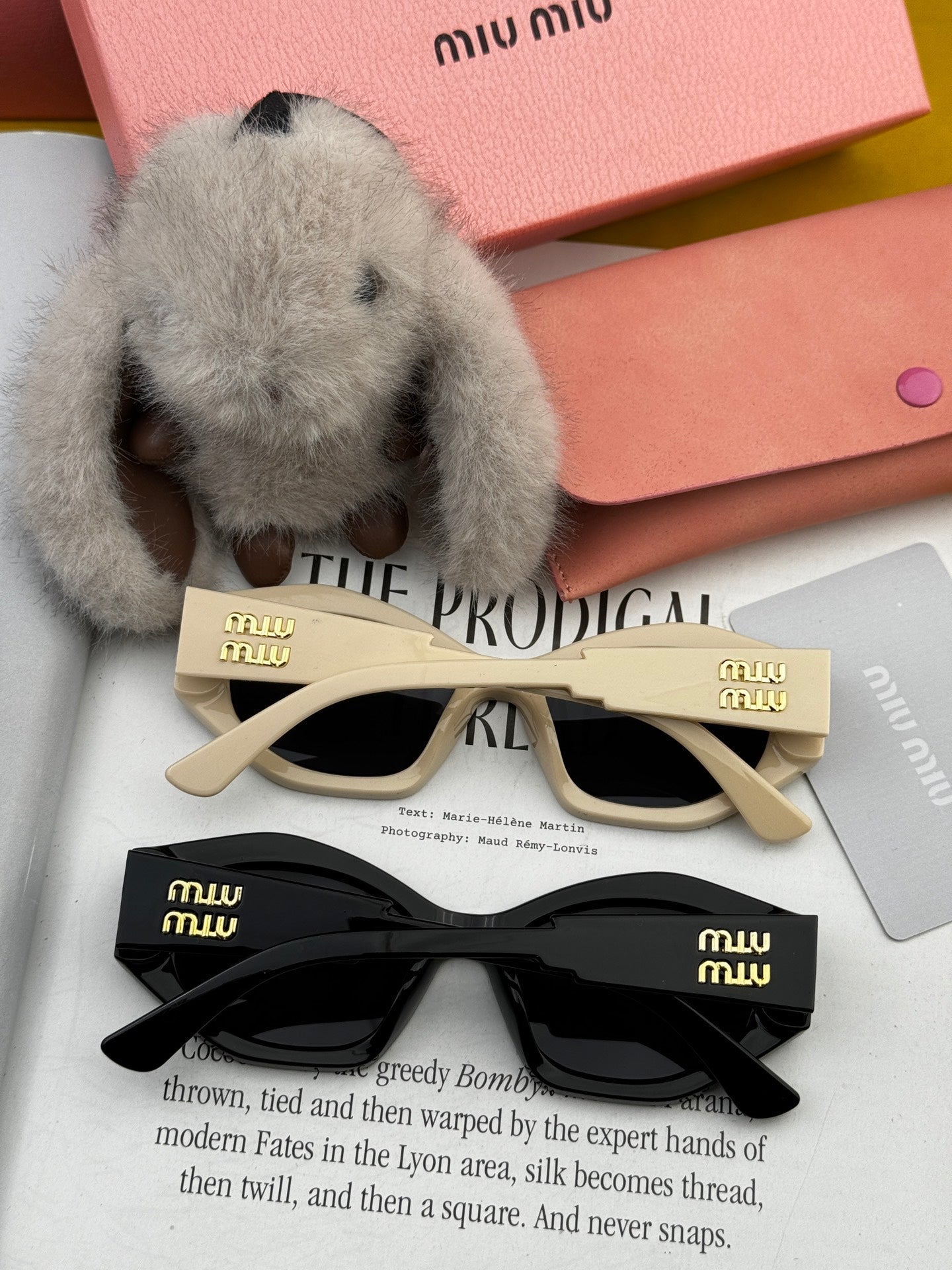 LOGO SUNGLASSES M7232 IN ACETATE - Beige