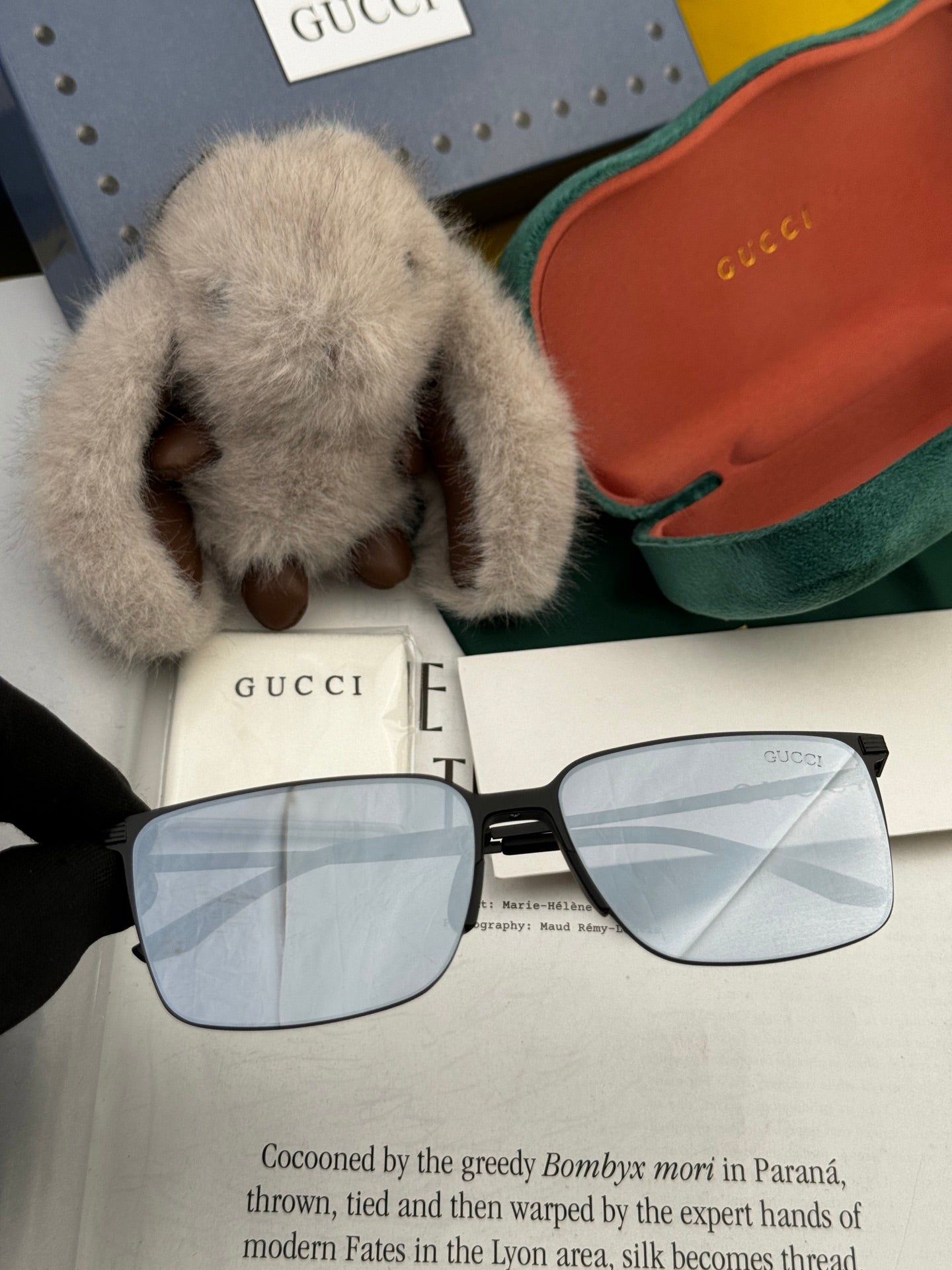 RECTANGULAR FRAME SUNGLASSES G01810 IN METAL - Black