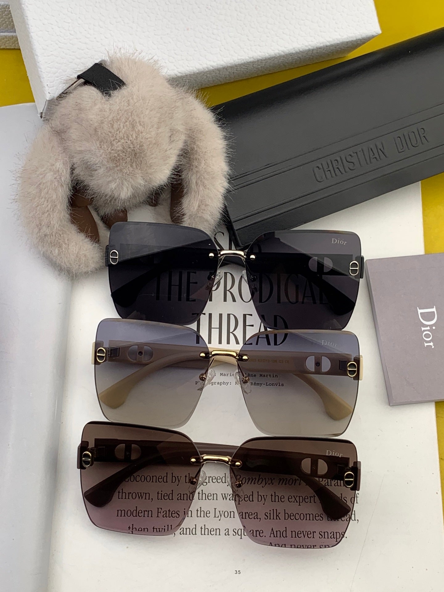SIGNATURE SUNGLASS D3550 IN ACETATE - Beige