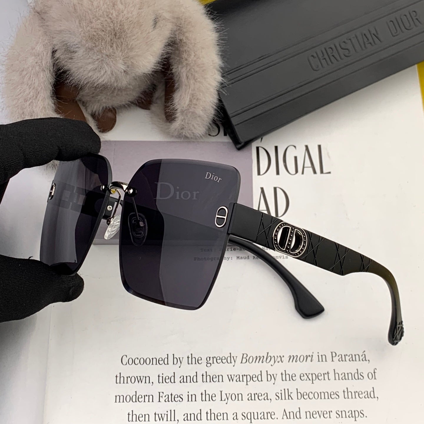 SIGNATURE SUNGLASS D3550 IN ACETATE - Beige