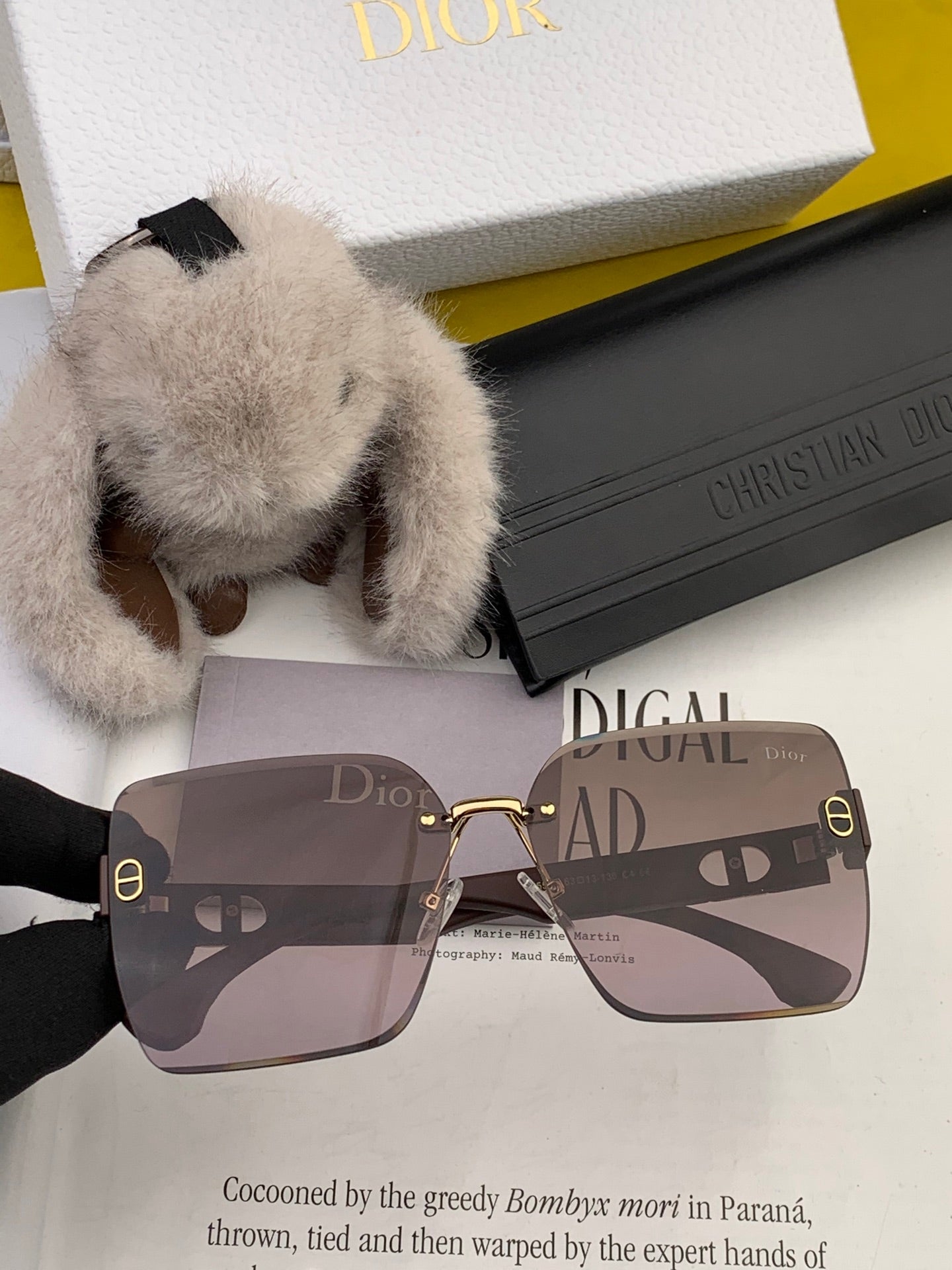 SIGNATURE SUNGLASS D3550 IN ACETATE - Beige