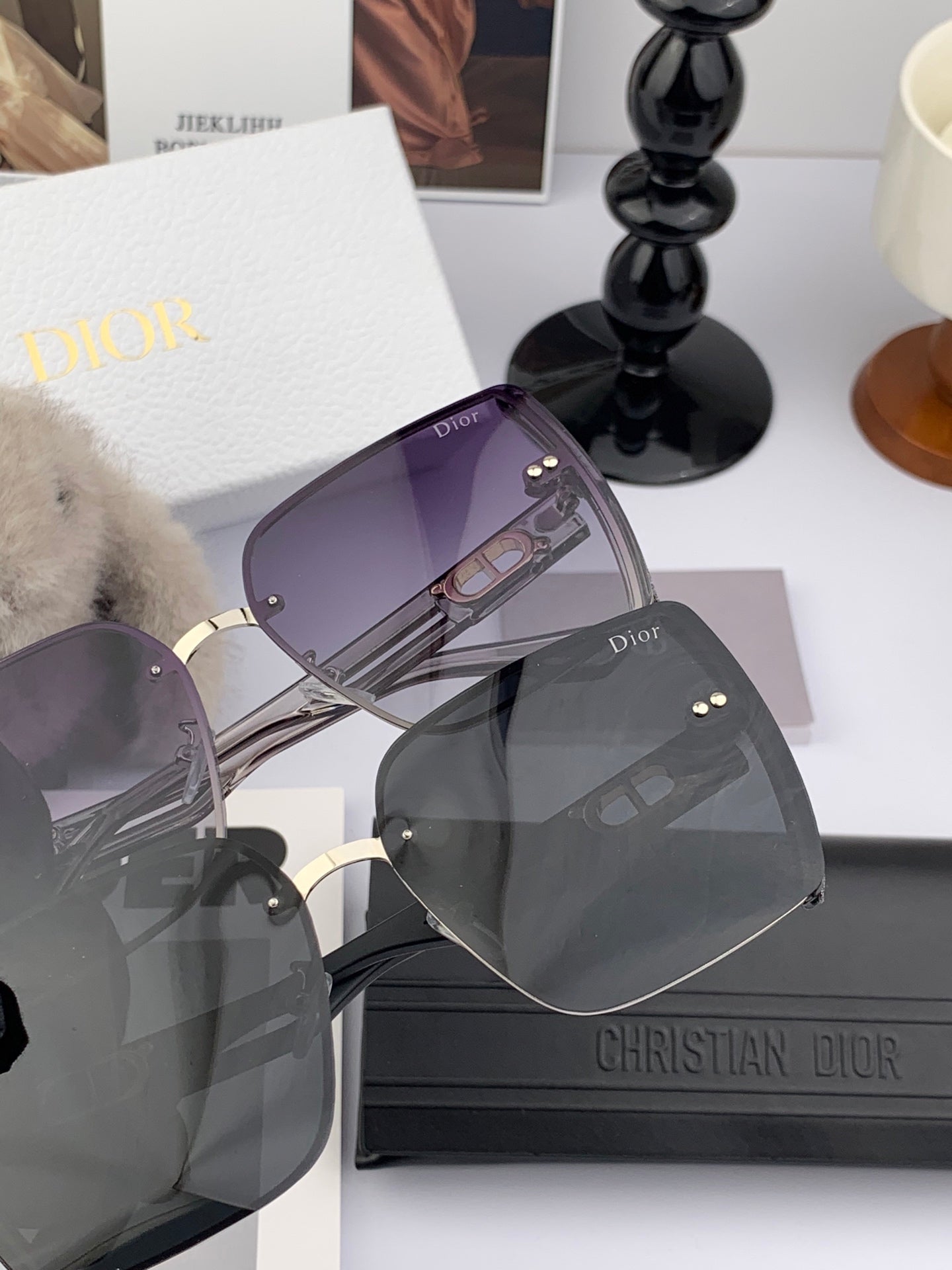 MONTAIGNE SUNGLASS D7230 IN ACETATE - Beige