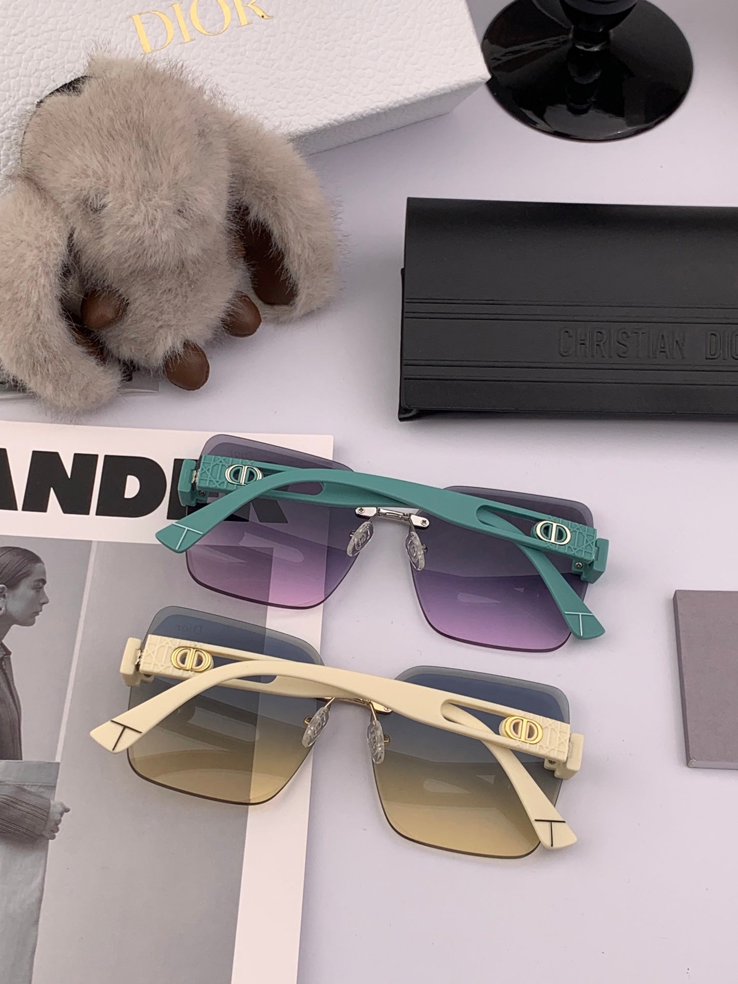 SIGNATURE SUNGLASS CD9770 IN ACETATE - Green/Grey Gradient