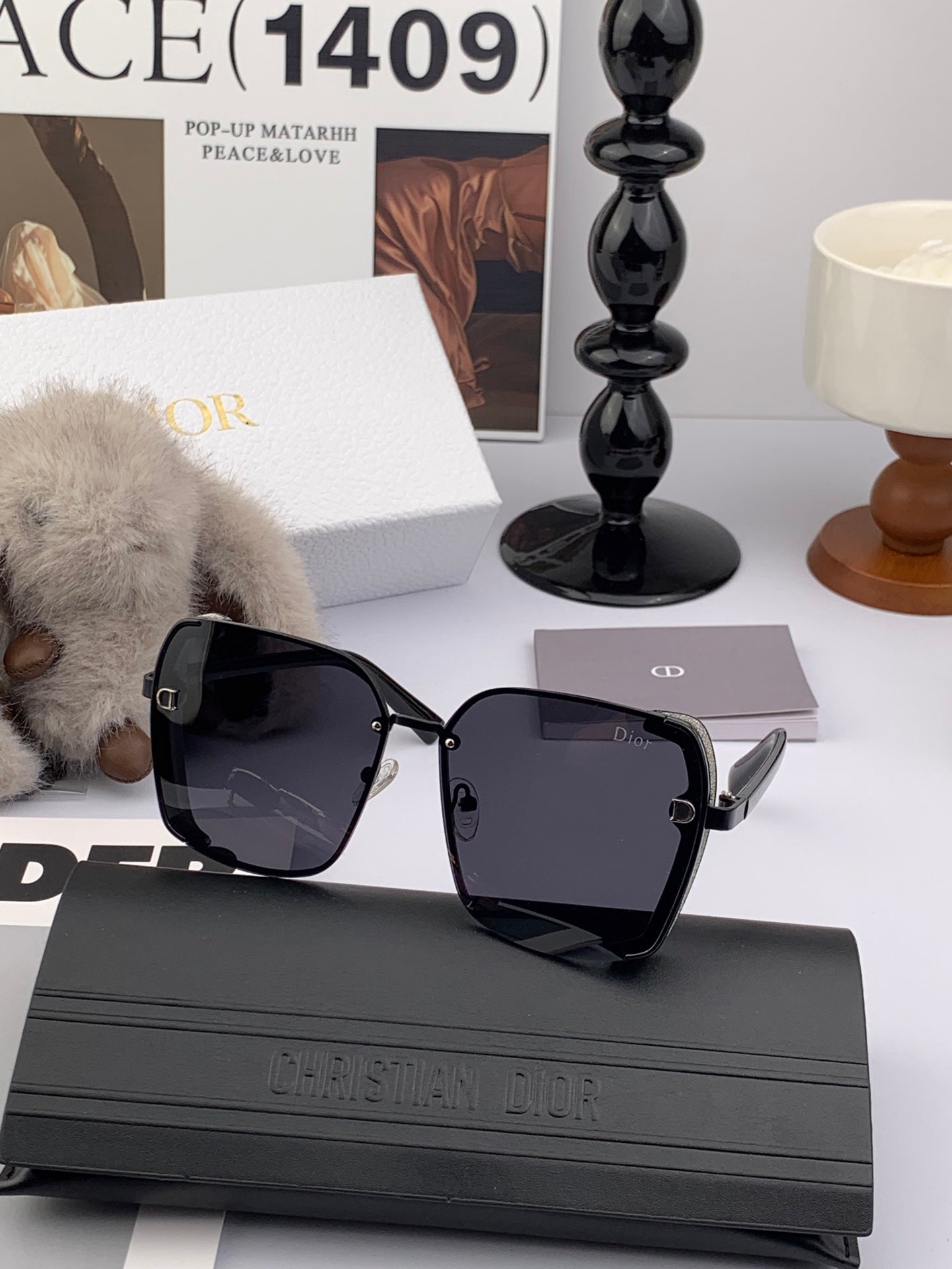 MONTAIGNE SUNGLASS CD9357 IN ACETATE - Brown