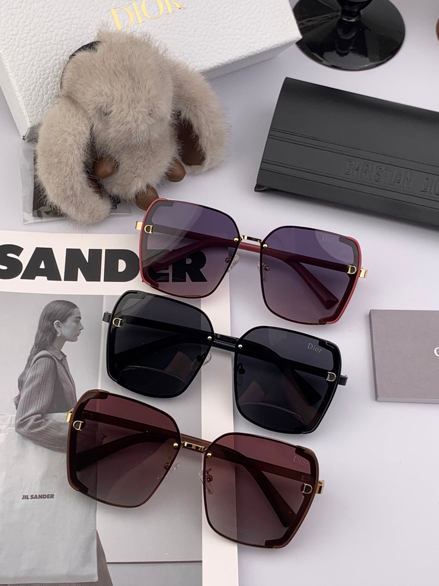 MONTAIGNE SUNGLASS CD9357 IN ACETATE - Brown