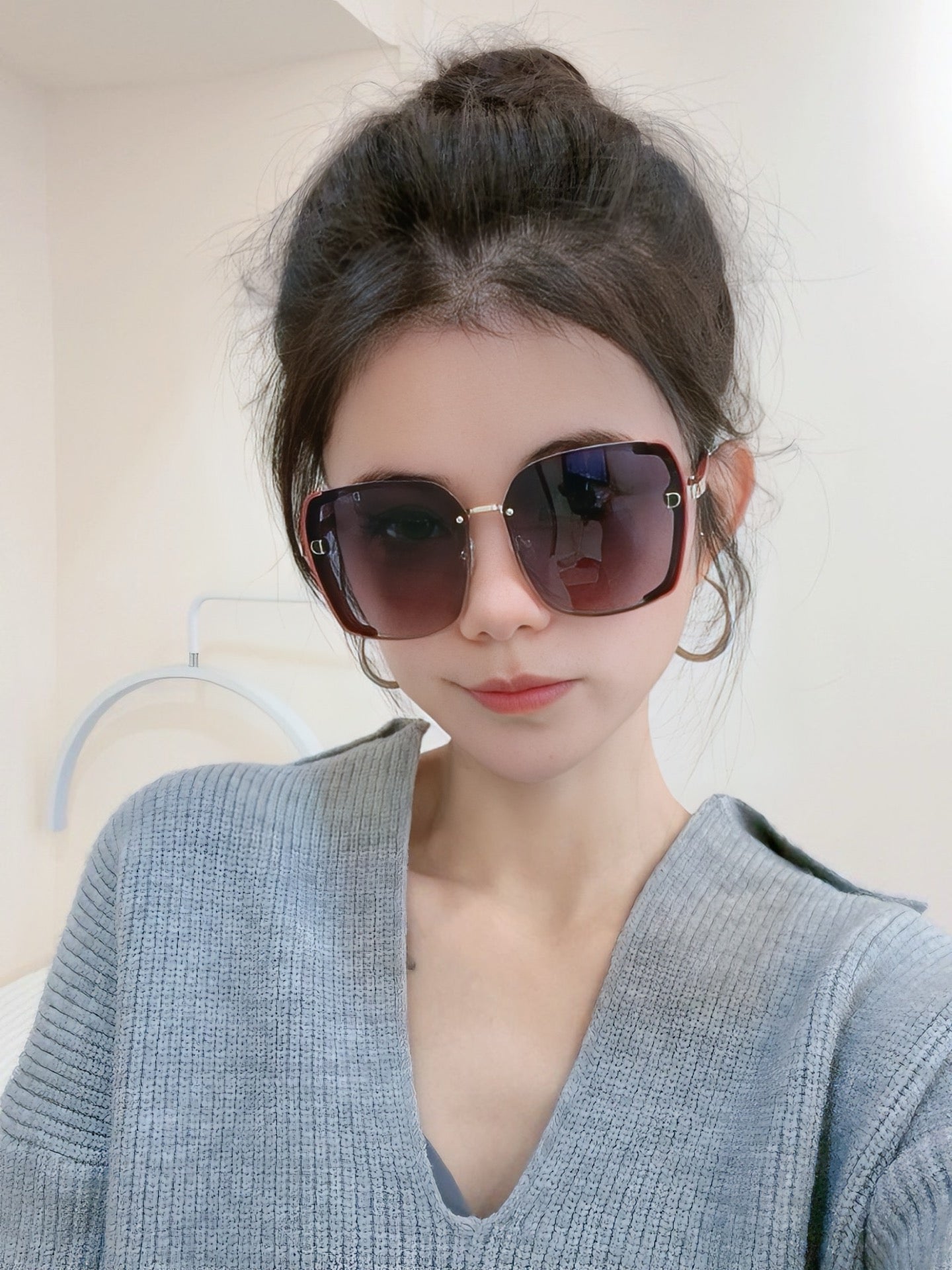 MONTAIGNE SUNGLASS CD9357 IN ACETATE - Brown