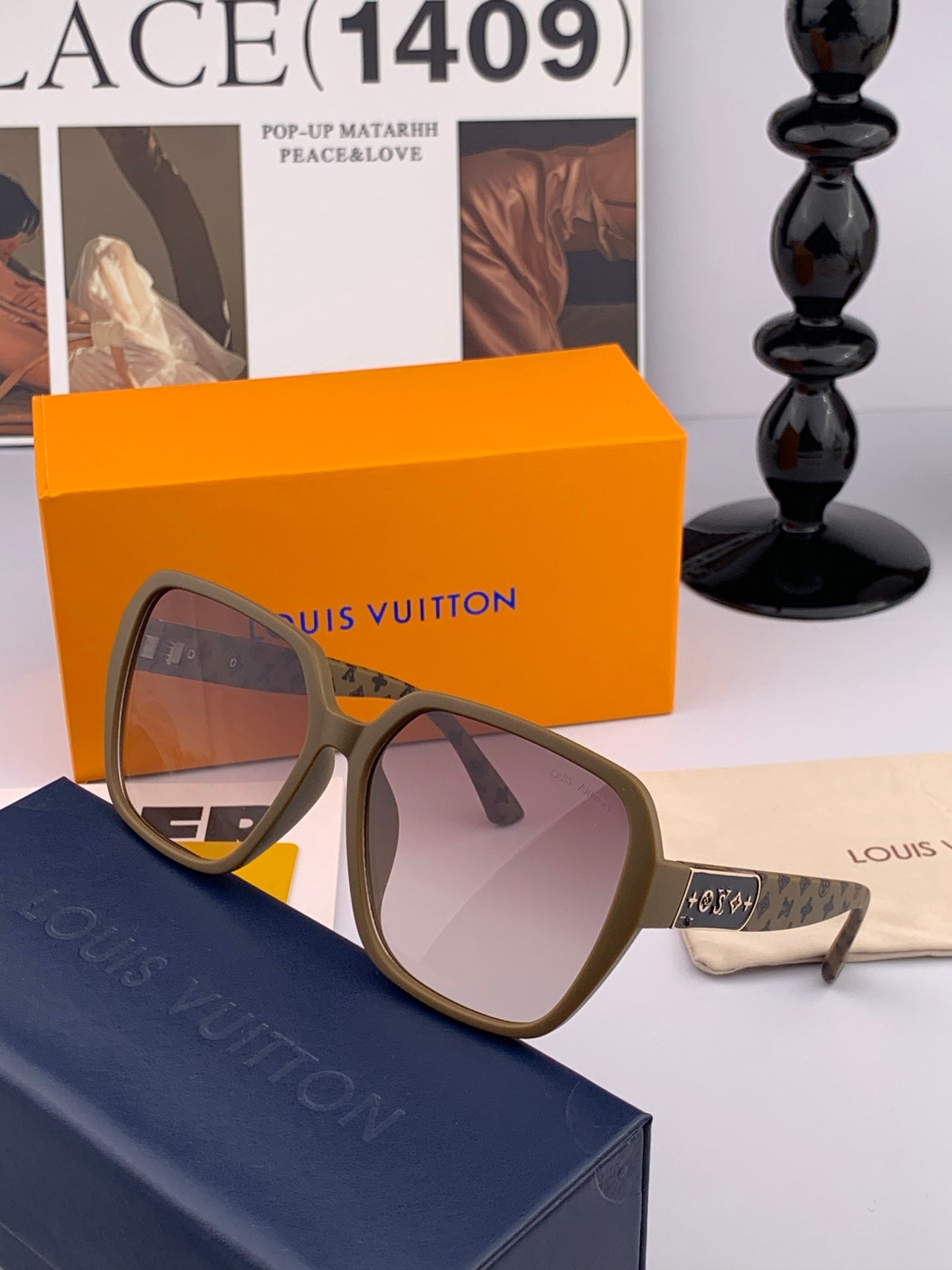 SIGNATURE ROUND SUNGLASSES L3305 IN ACETATE - Ivory
