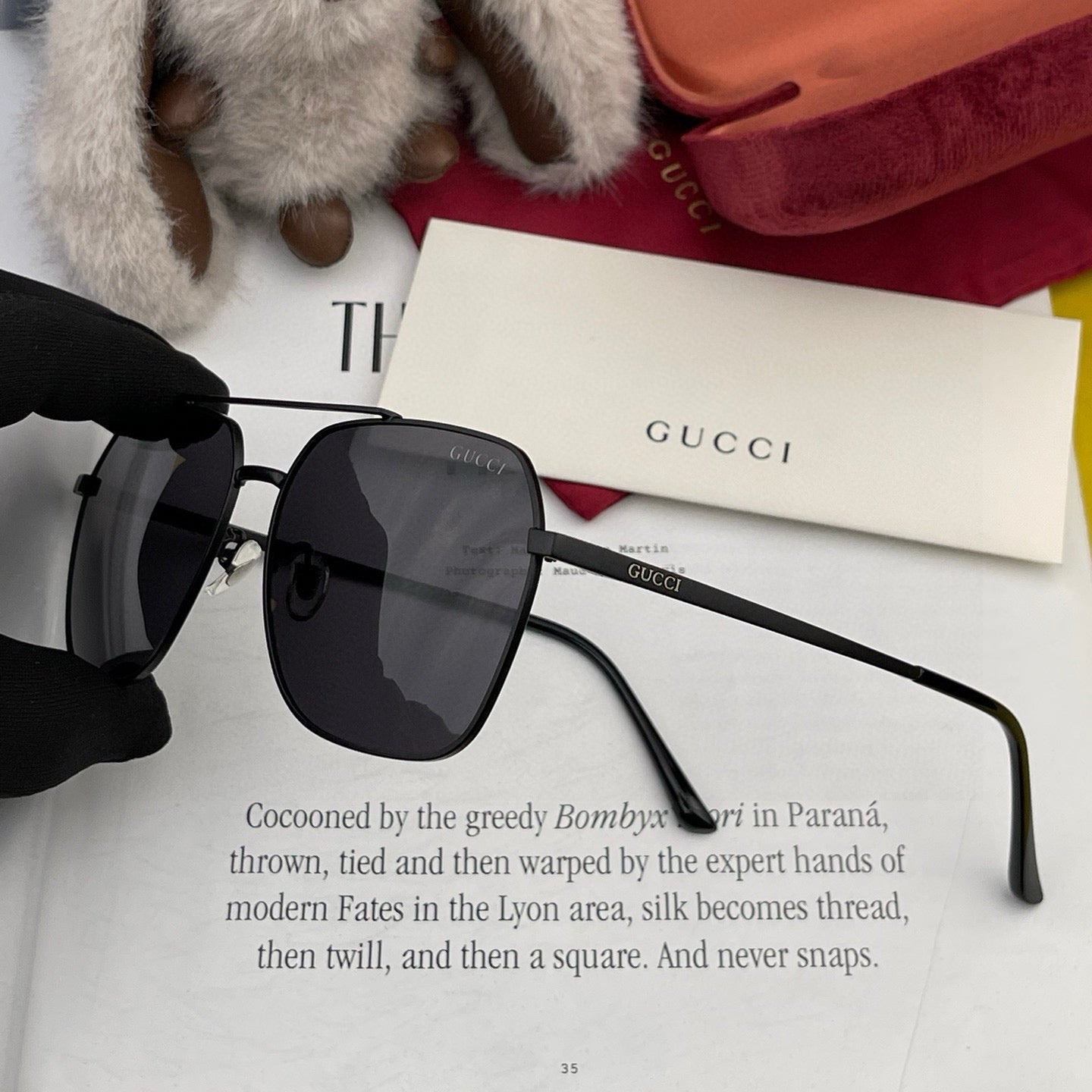 SQUARE FRAME SUNGLASSES 0863 IN METAL - Black