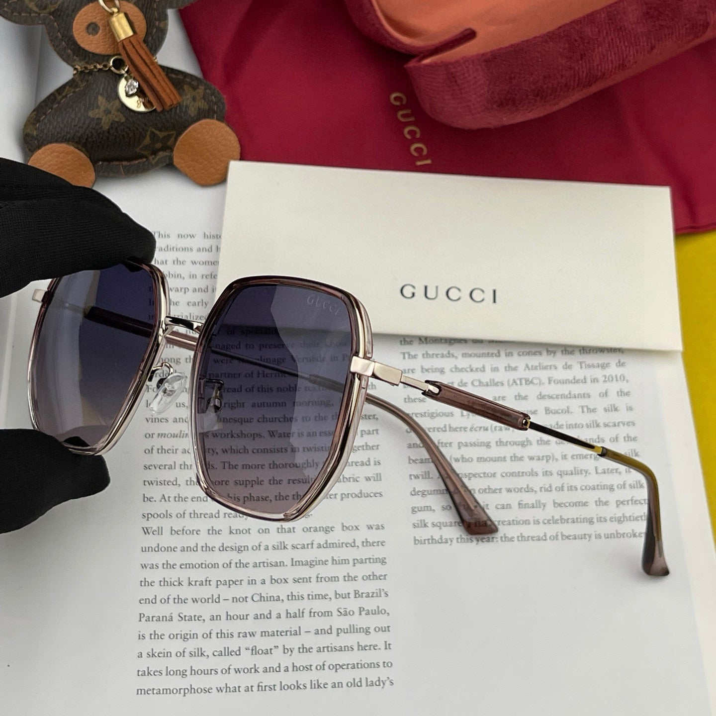 SQUARE FRAME SUNGLASSES G364 IN METAL - Black
