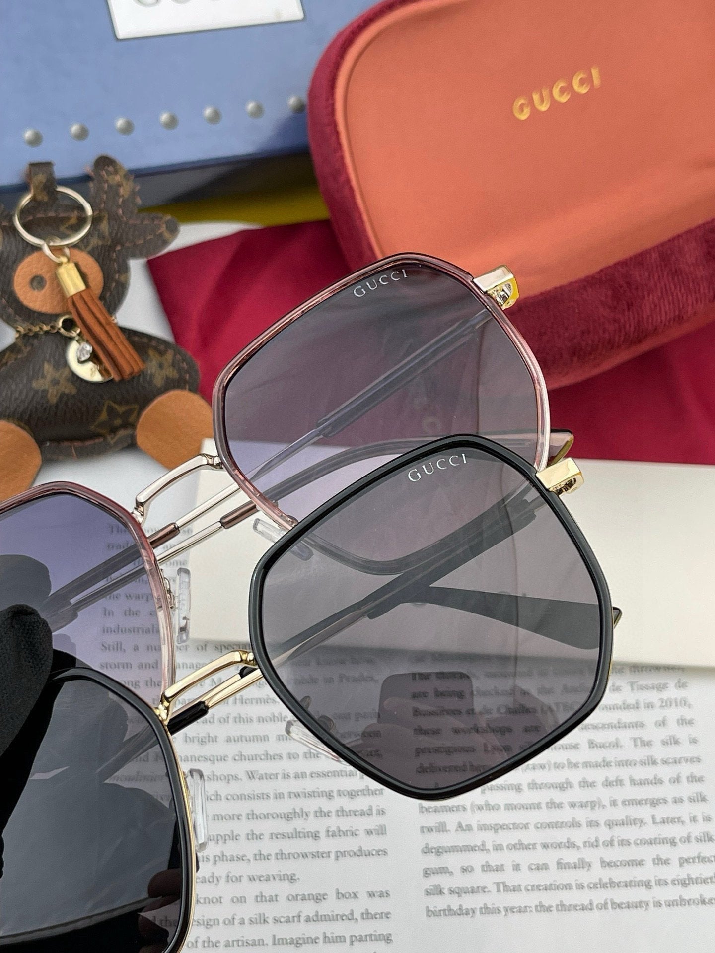 SQUARE FRAME SUNGLASSES G364 IN METAL - Black