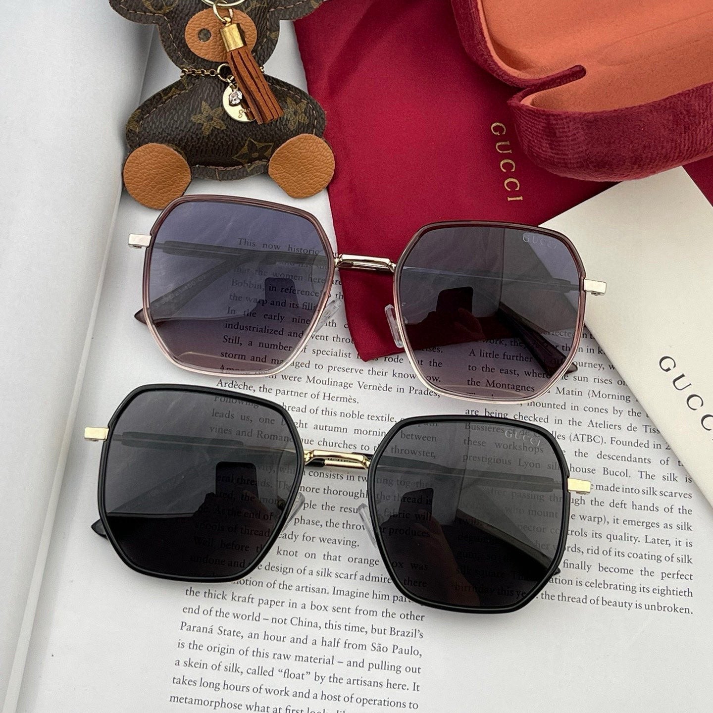 SQUARE FRAME SUNGLASSES G364 IN METAL - Black