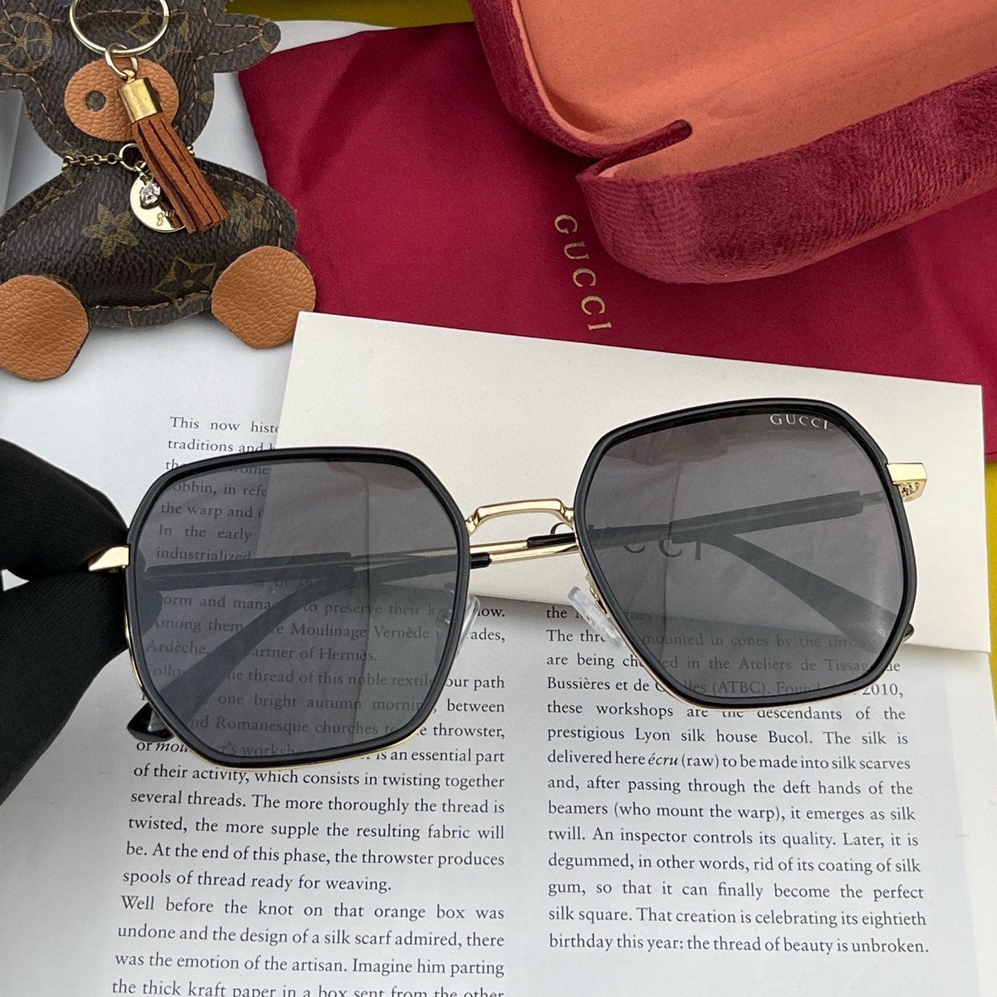SQUARE FRAME SUNGLASSES G364 IN METAL - Black
