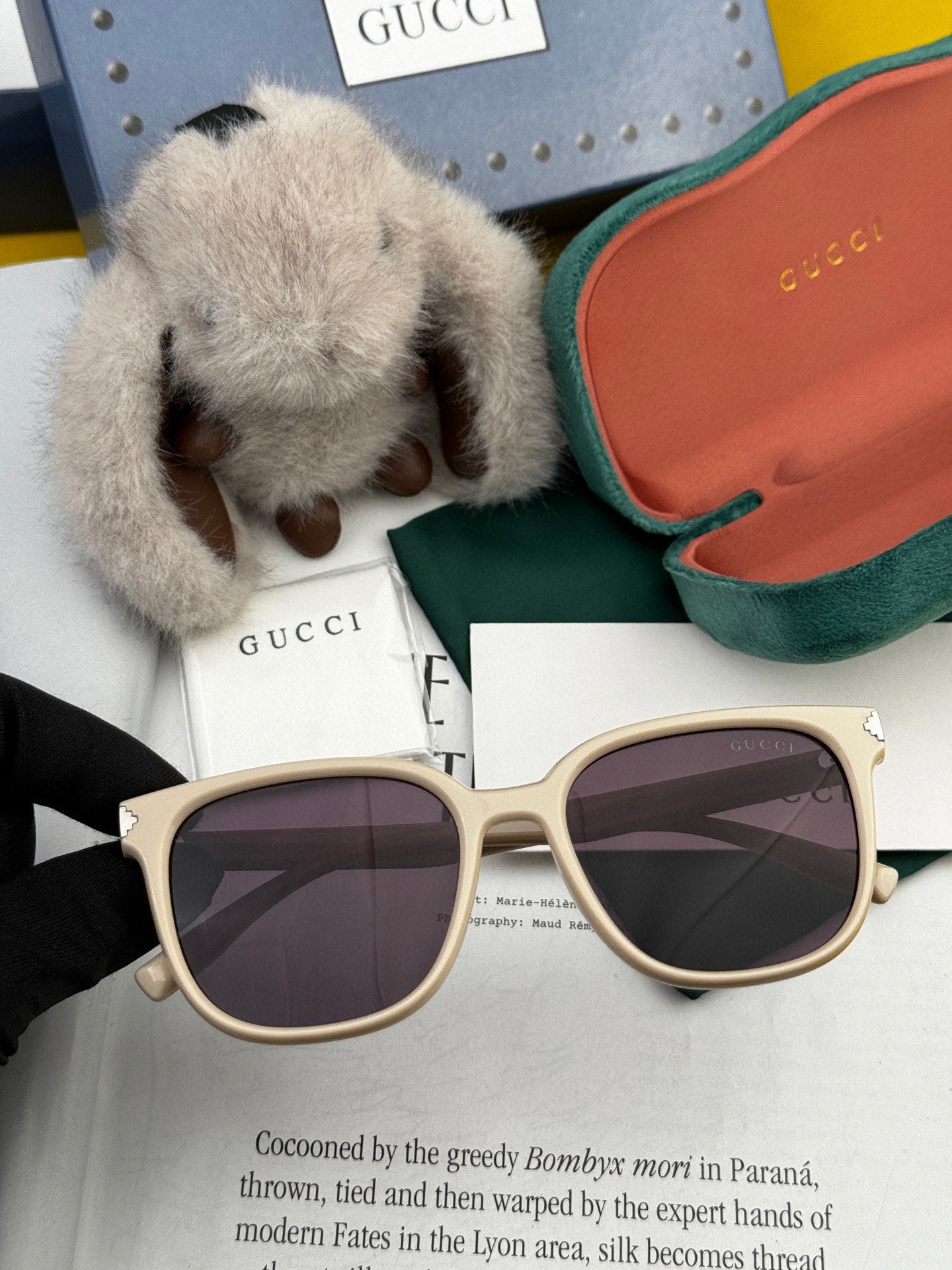 SQUARE FRAME SUNGLASSES G87722 IN ACETATE - Black