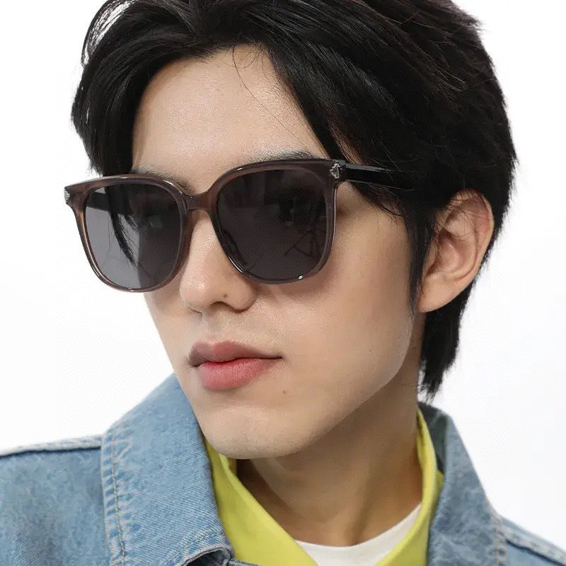 SQUARE FRAME SUNGLASSES G77722 IN ACETATE - Black