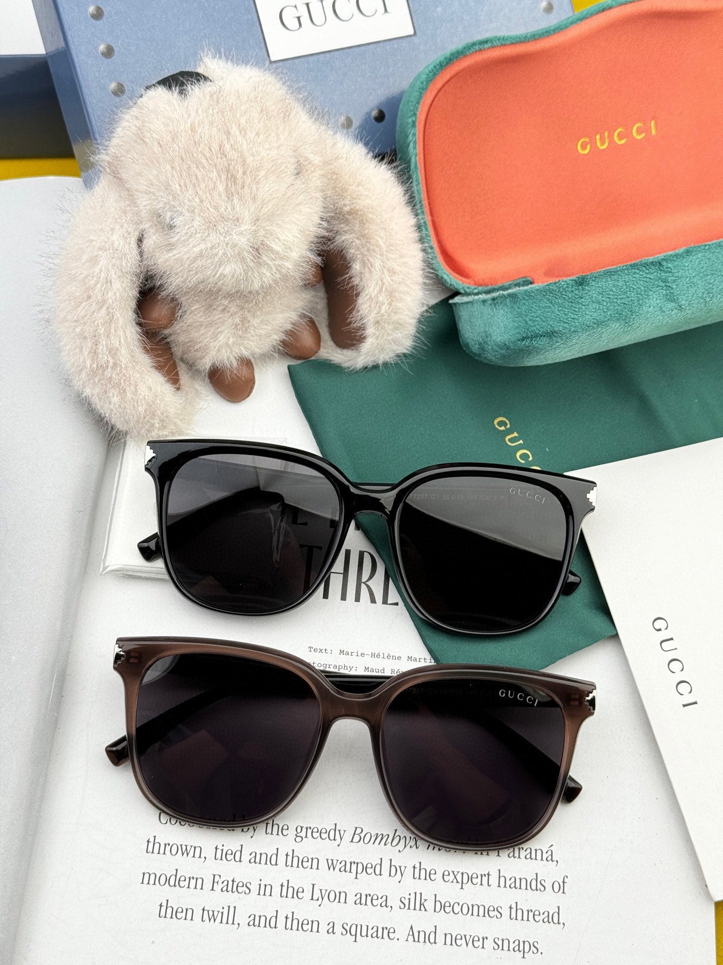 SQUARE FRAME SUNGLASSES G77722 IN ACETATE - Black