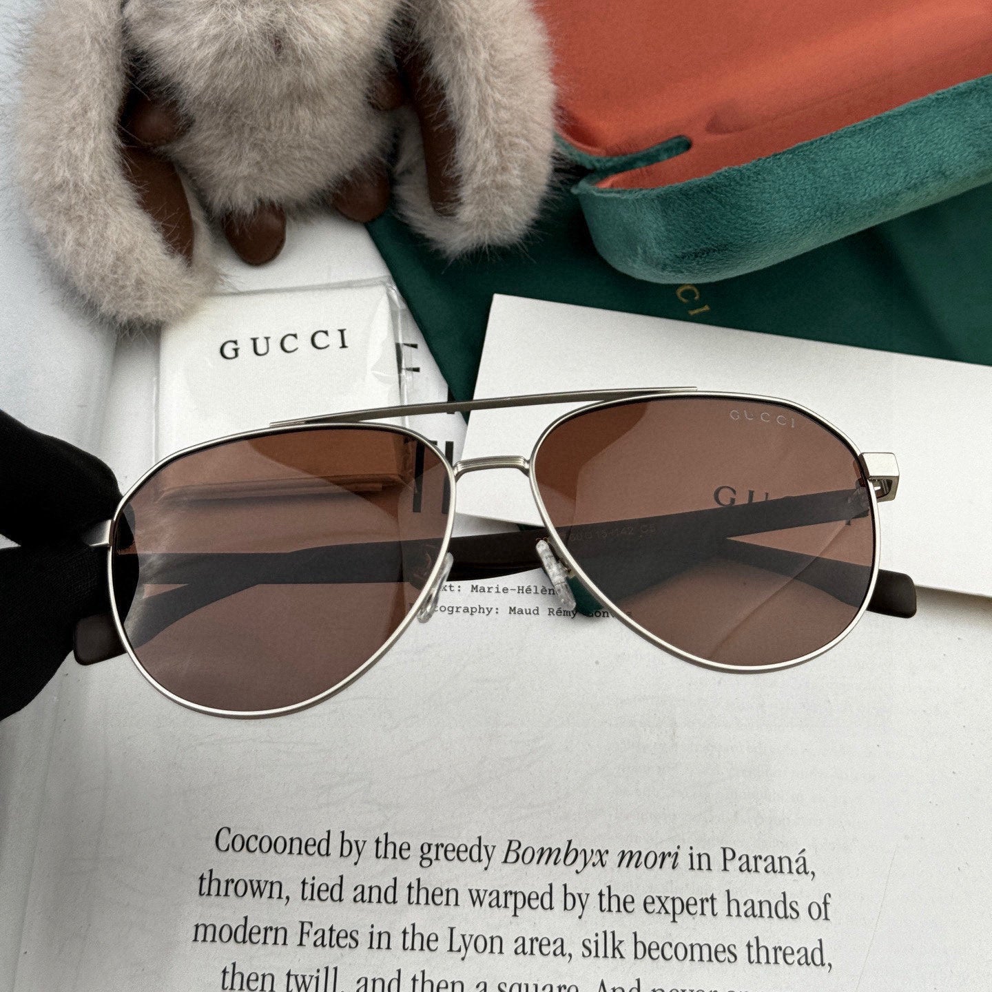 AVIATOR FRAME SUNGLASSES G8204 IN METAL - Black