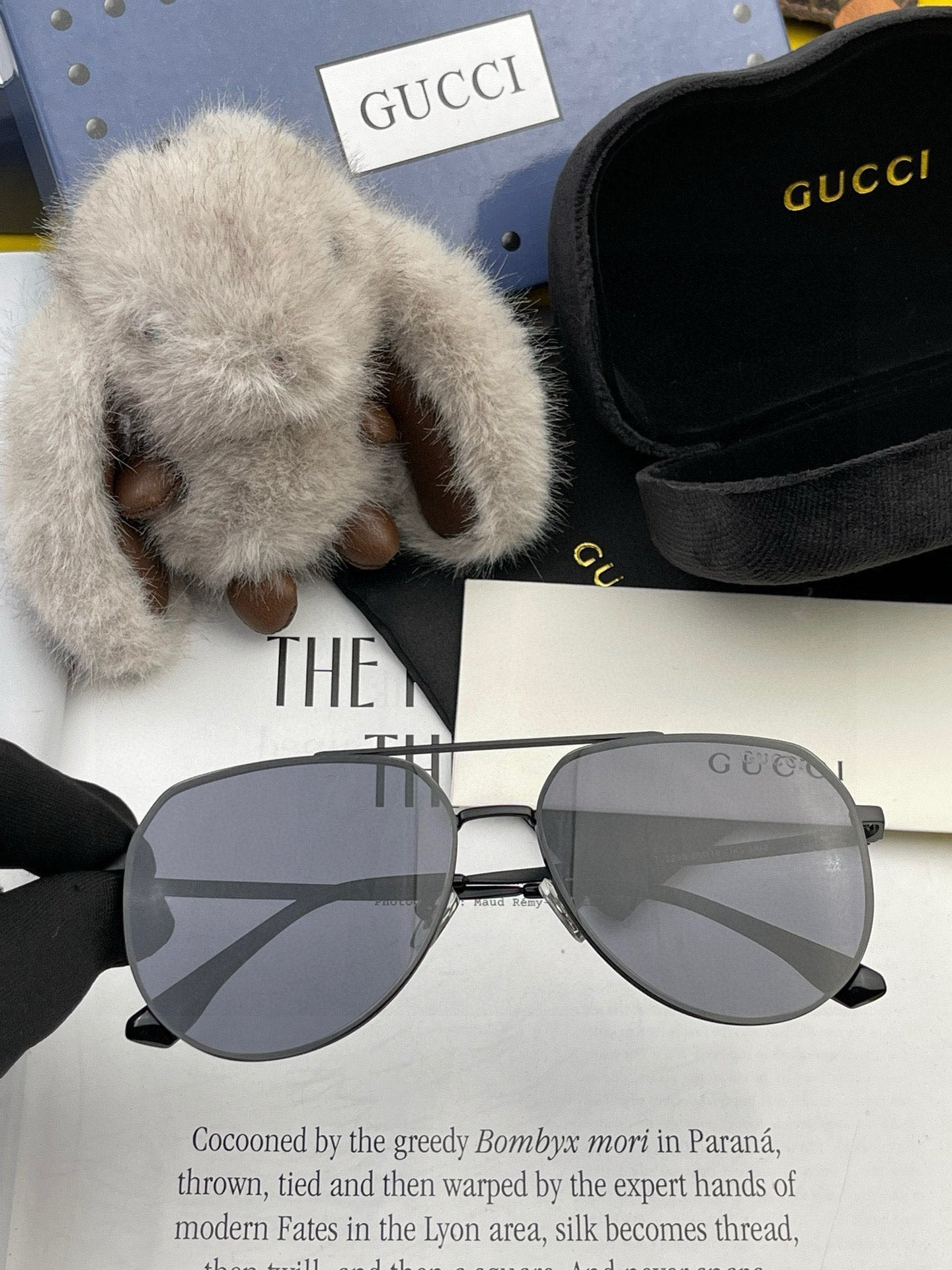 AVIATOR FRAME SUNGLASSES G9225 IN METAL - Black
