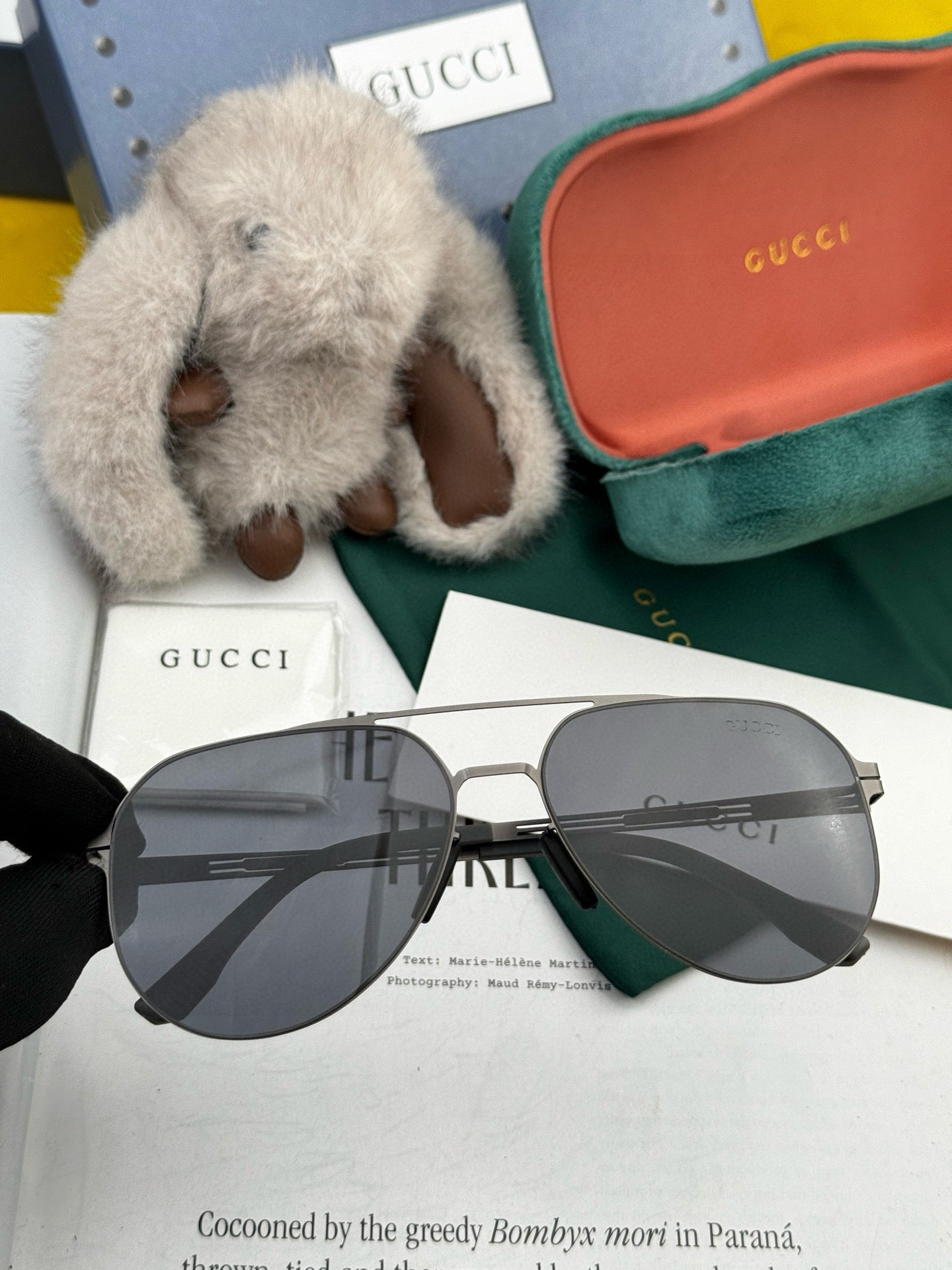 AVIATOR FRAME SUNGLASSES G139 IN METAL - Black