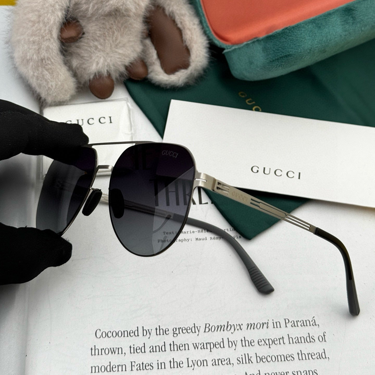 AVIATOR FRAME SUNGLASSES G139 IN METAL - Black