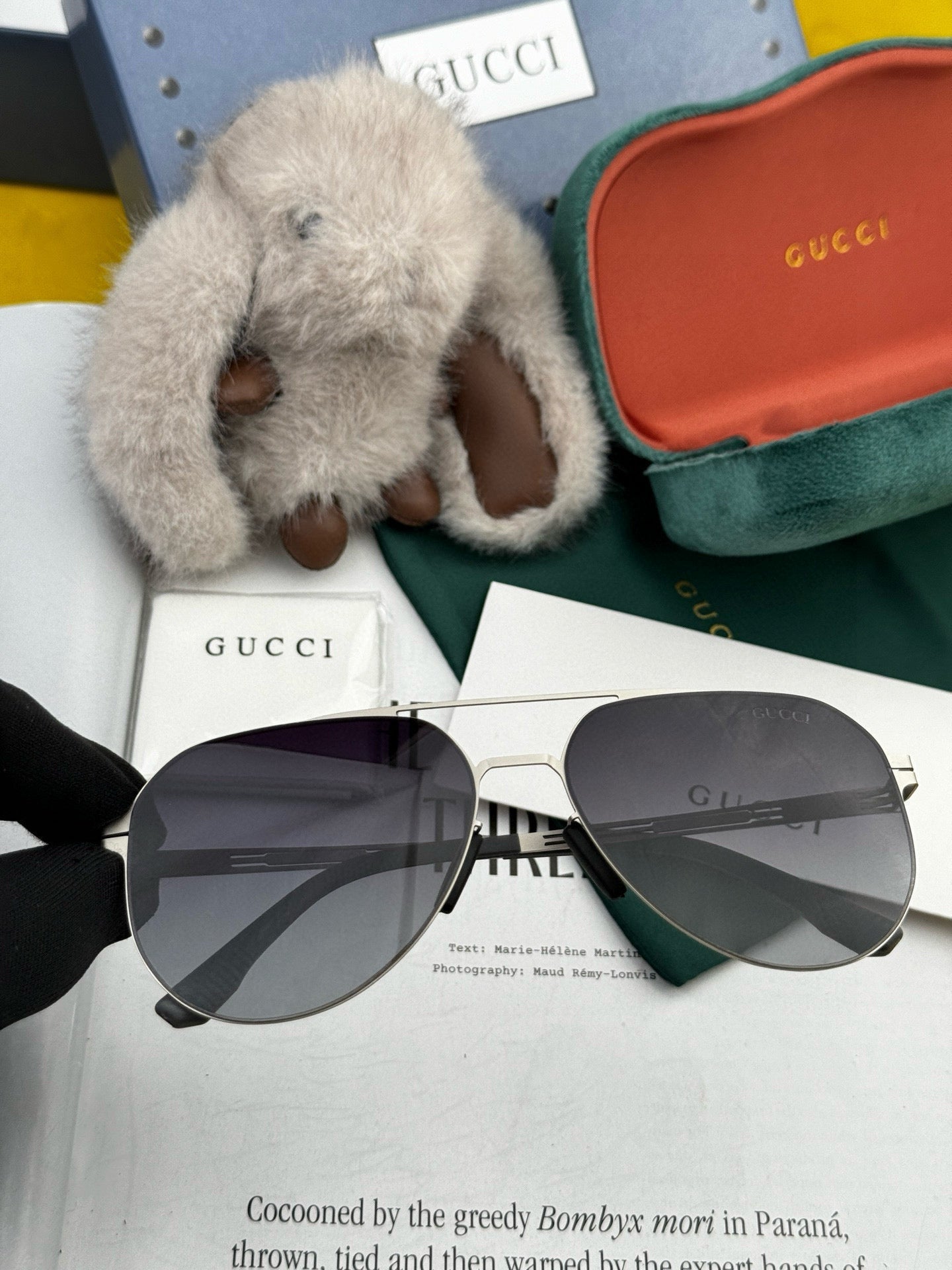 AVIATOR FRAME SUNGLASSES G139 IN METAL - Black