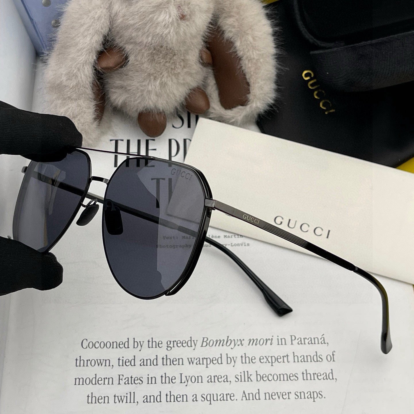 AVIATOR FRAME SUNGLASSES G9226 IN METAL - Black