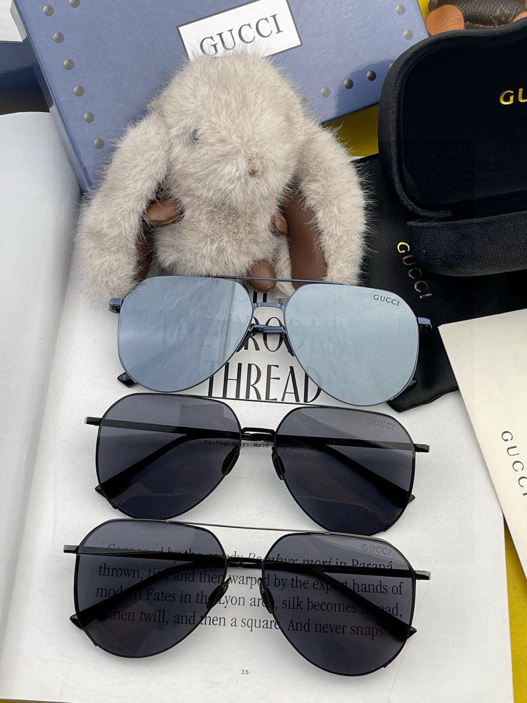 AVIATOR FRAME SUNGLASSES G9226 IN METAL - Black