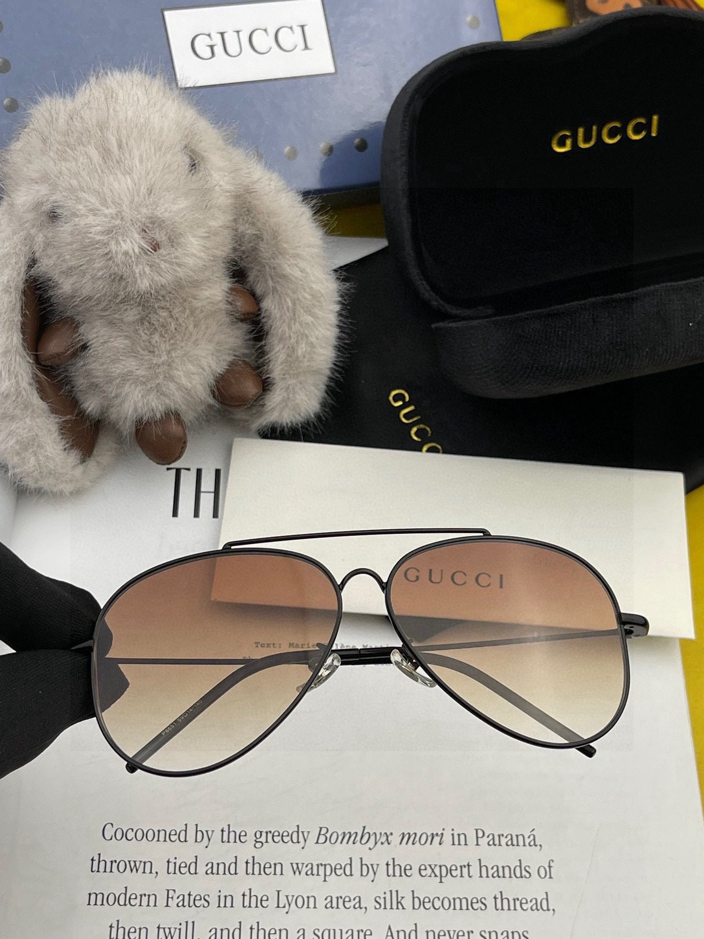 AVIATOR FRAME SUNGLASSES 1865 IN METAL - Black