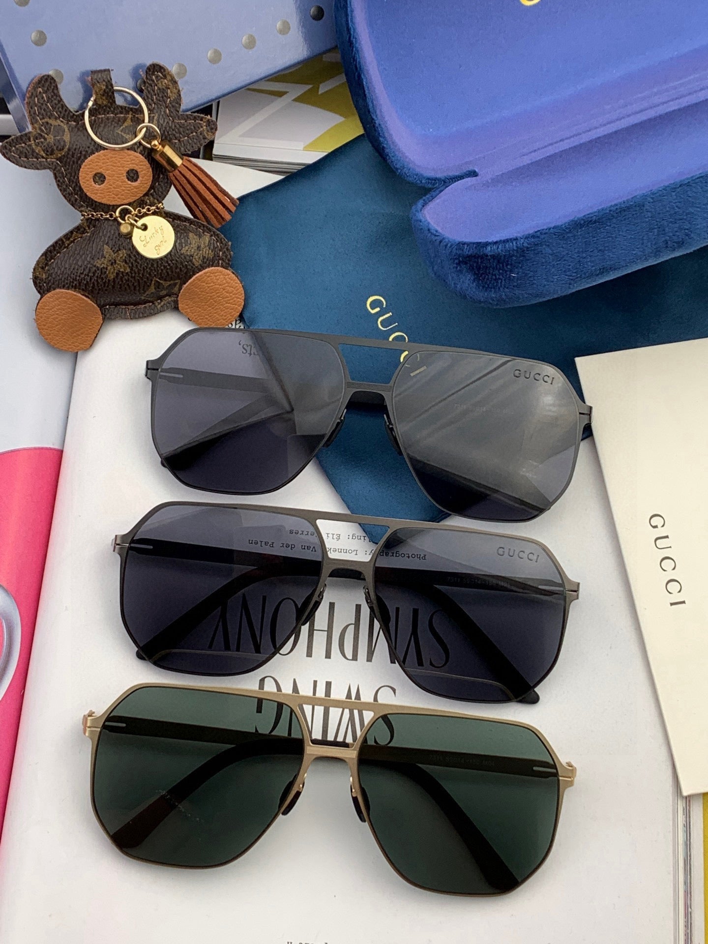 NAVIGATOR FRAME SUNGLASSES G1731 IN METAL - Black/ black