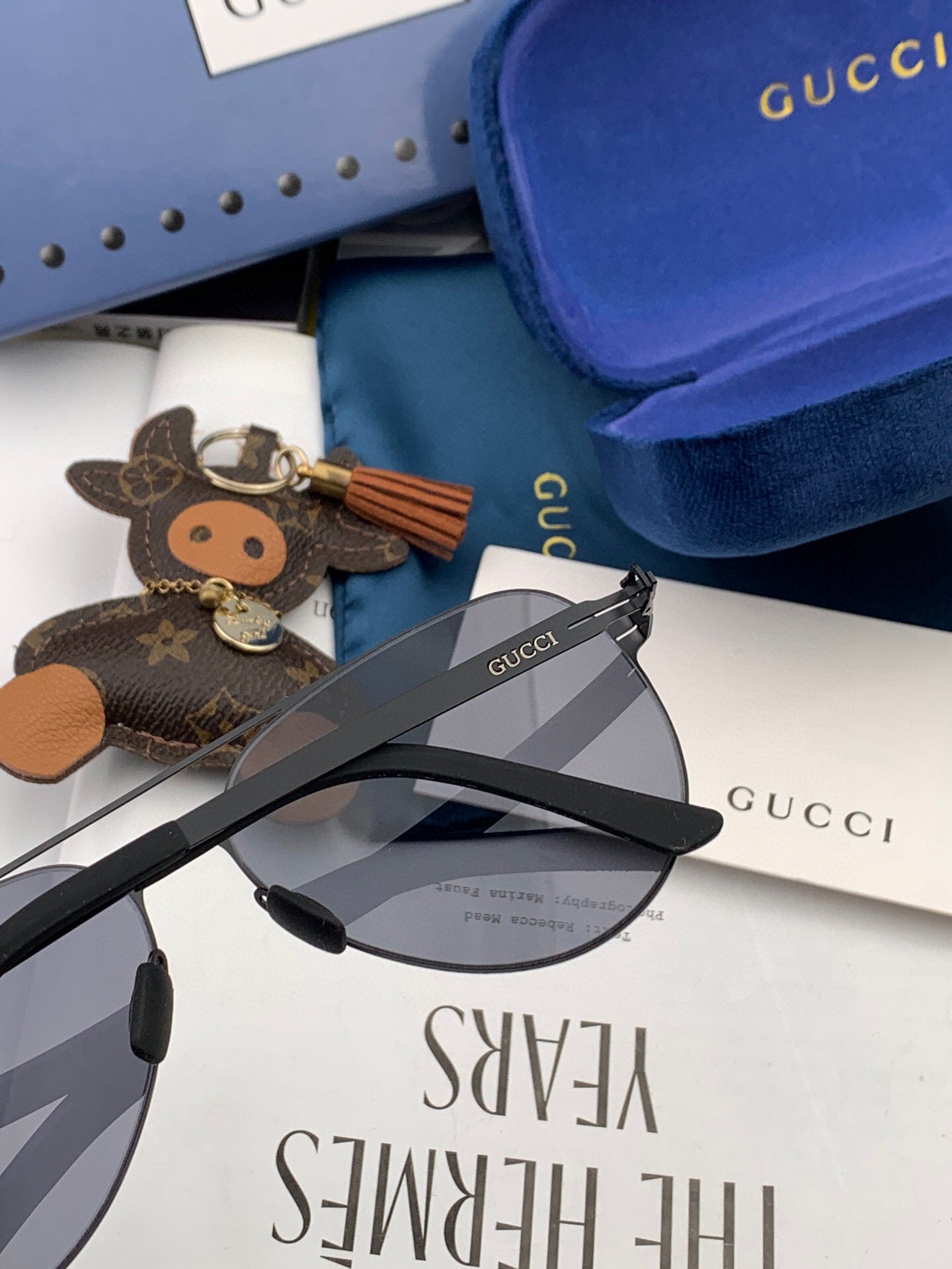 AVIATOR FRAME SUNGLASSES G1732 IN METAL - Light grey