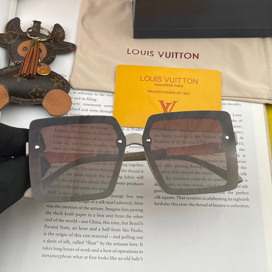 SQUARE SUNGLASSES L2711 IN ACETATE - Beige