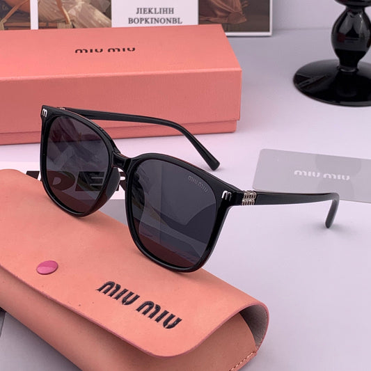 RUNWAY SQUARE SUNGLASSES M4389 IN ACETATE - Black