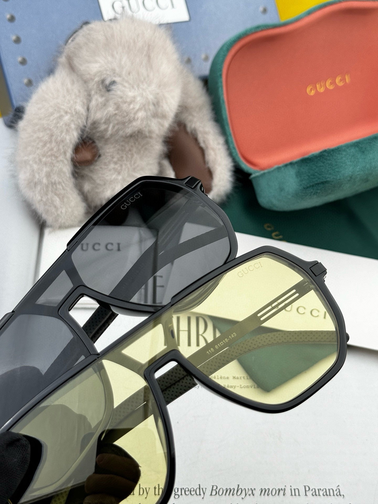 NAVIGATOR FRAME SUNGLASSES G811 IN ACETATE - Black