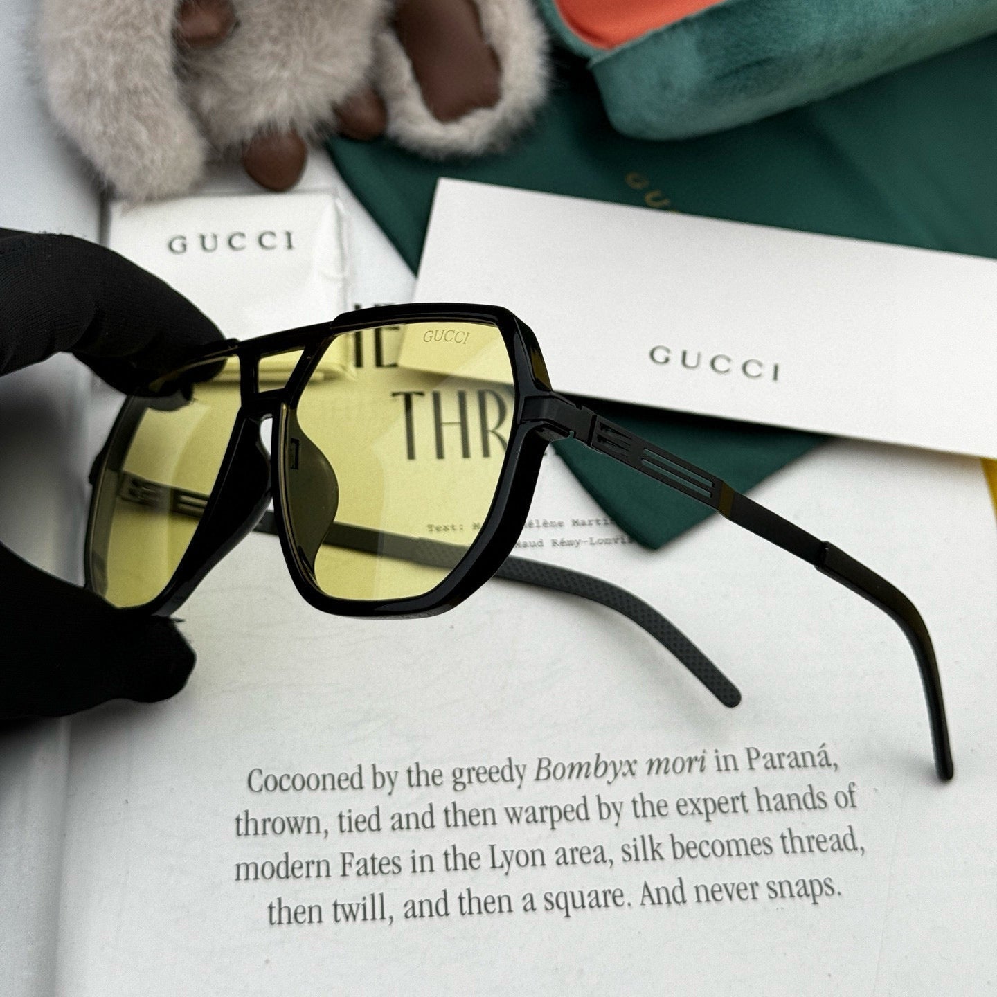 NAVIGATOR FRAME SUNGLASSES G811 IN ACETATE - Black