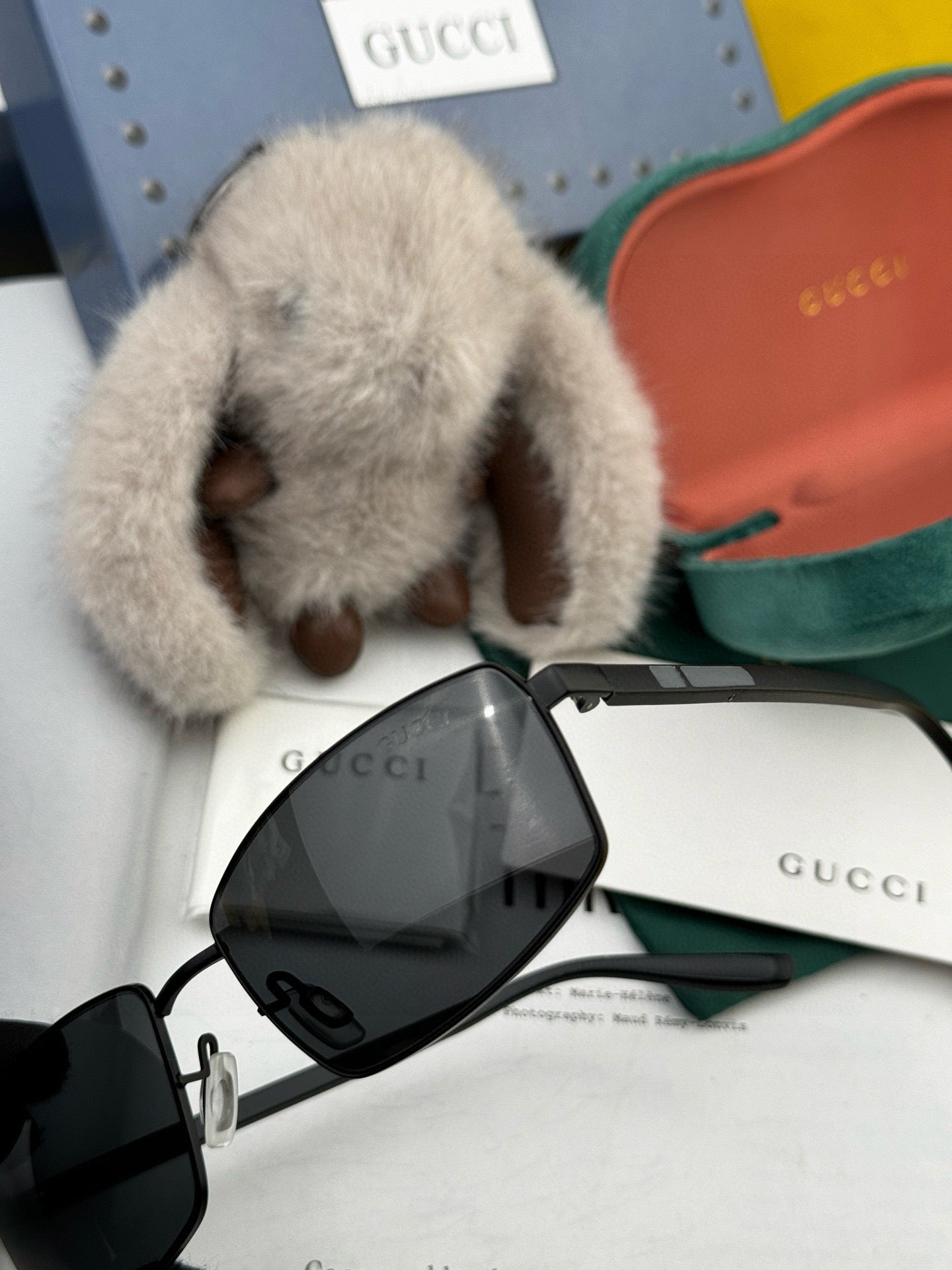 RECTANGULAR FRAME SUNGLASSES G51806 IN METAL - Black