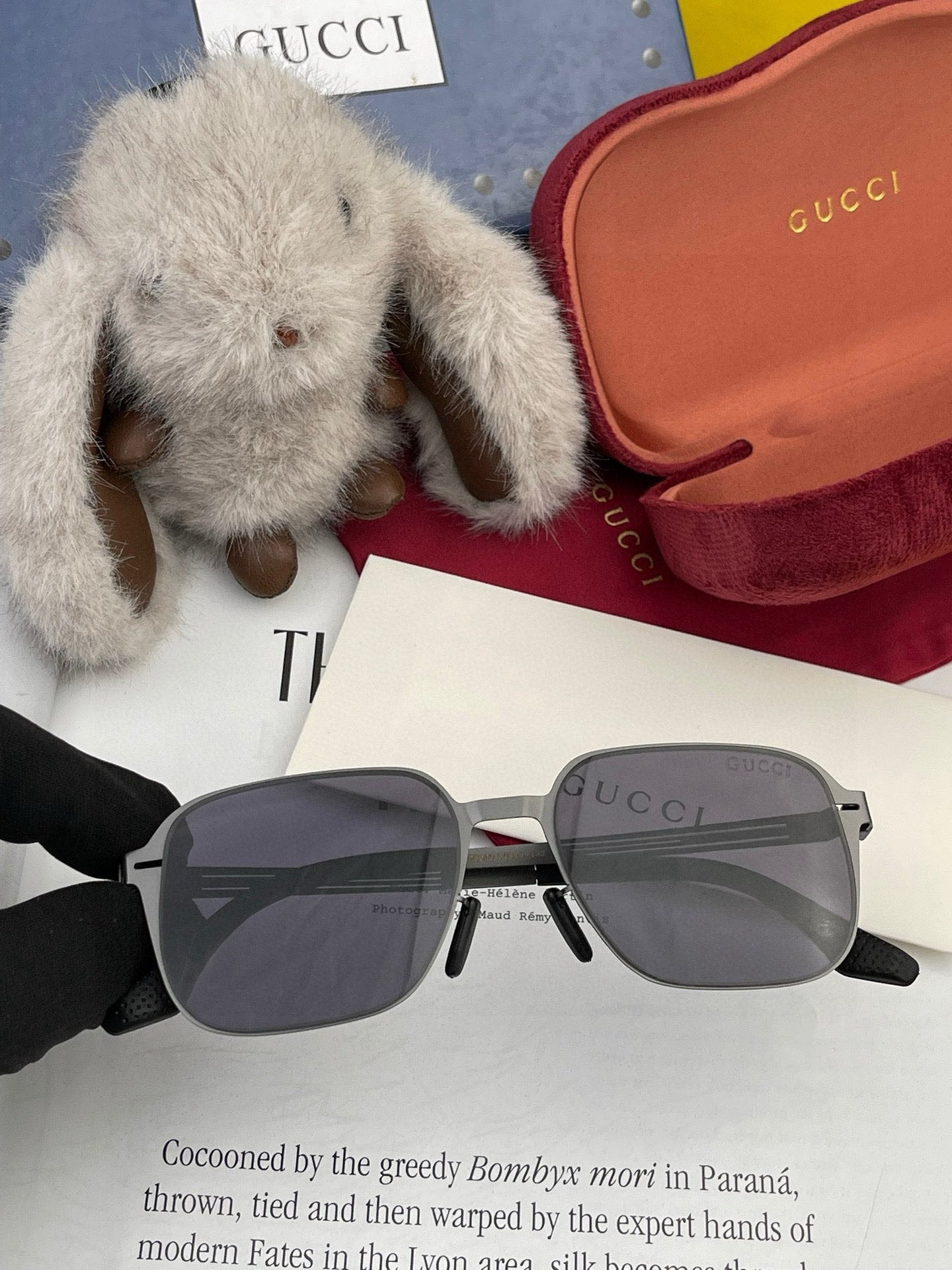 RECTANGULAR FRAME SUNGLASSES 3862 IN METAL - Black
