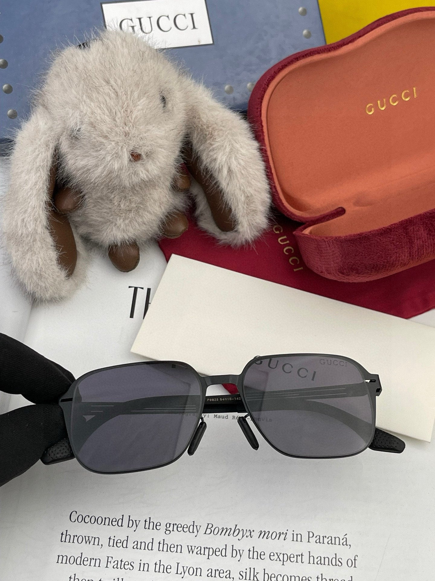 RECTANGULAR FRAME SUNGLASSES 3862 IN METAL - Black