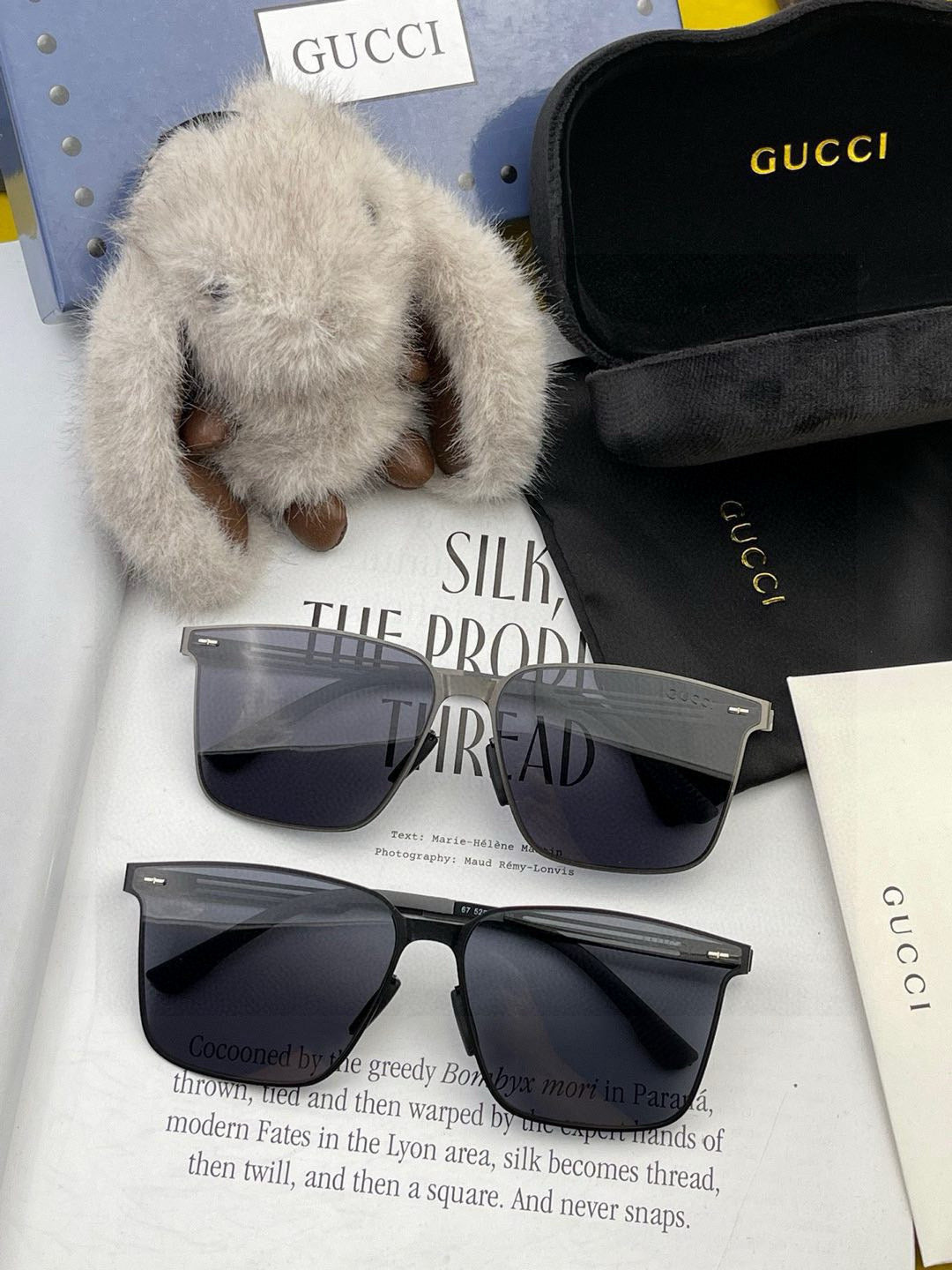 BUTTERFLY FRAME SUNGLASSES G176 IN METAL - Black