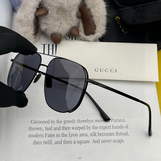 NAVIGATOR FRAME SUNGLASSES G0227 IN METAL - Black