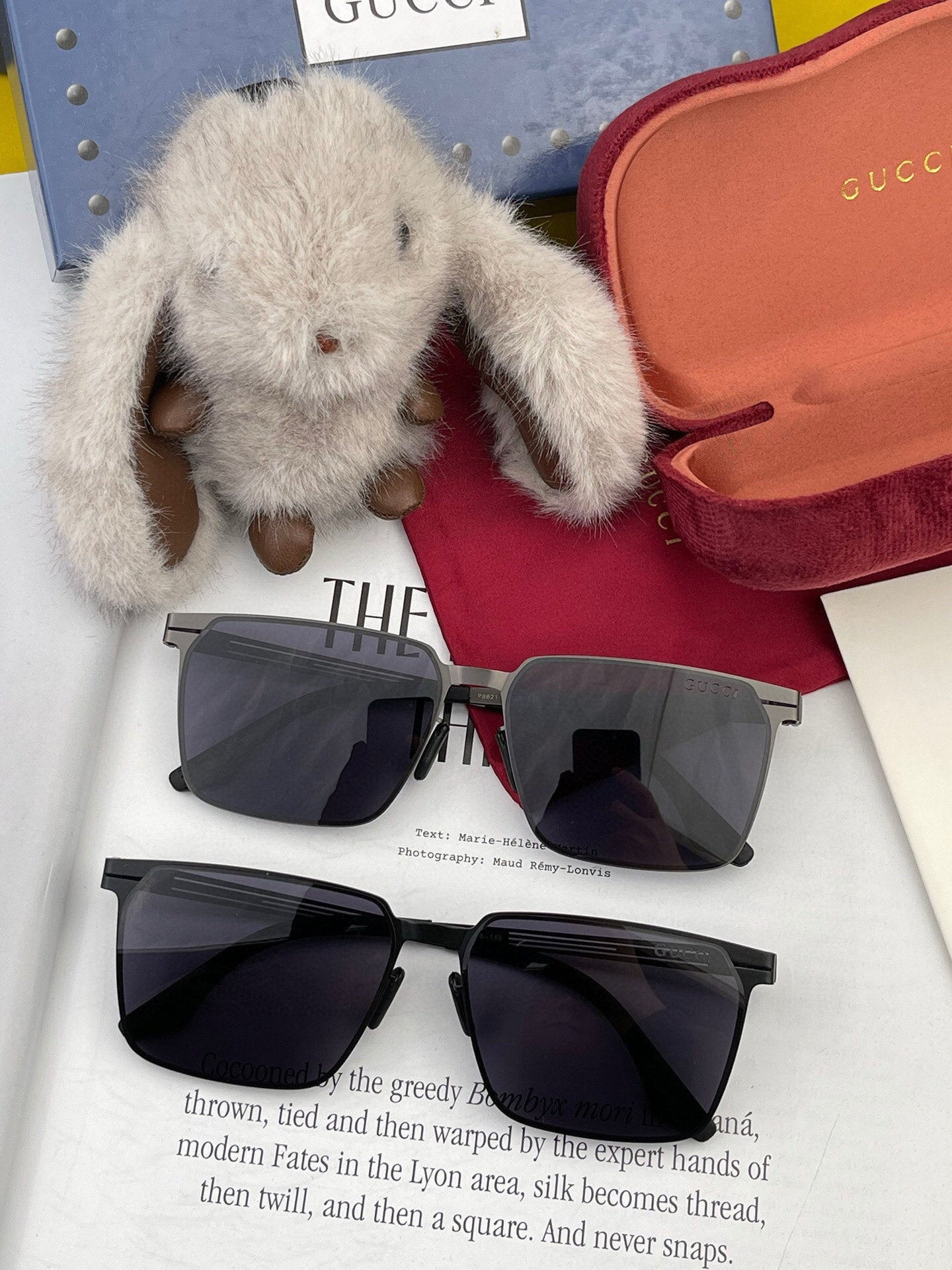 RECTANGULAR FRAME SUNGLASSES 1862 IN METAL - Black