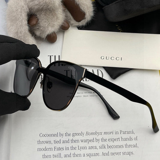 BUTTERFLY FRAME SUNGLASSES G580 IN ACETATE - Silver