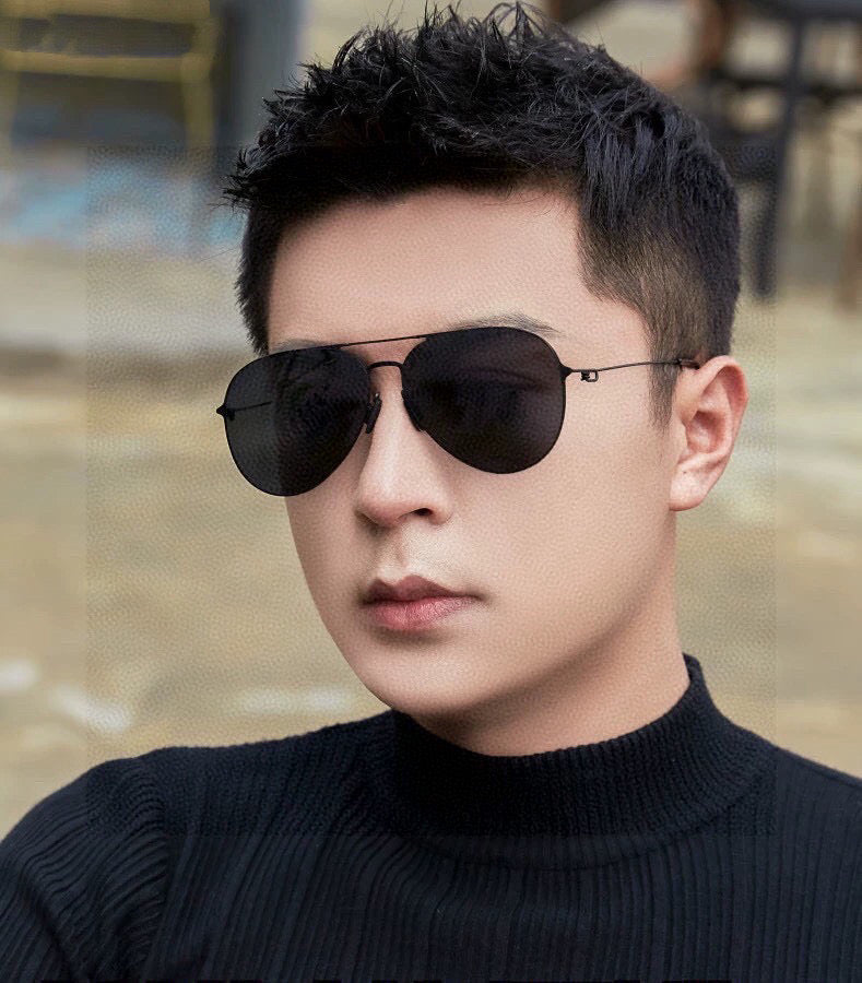 AVIATOR FRAME SUNGLASSES 5800 IN METAL - Black