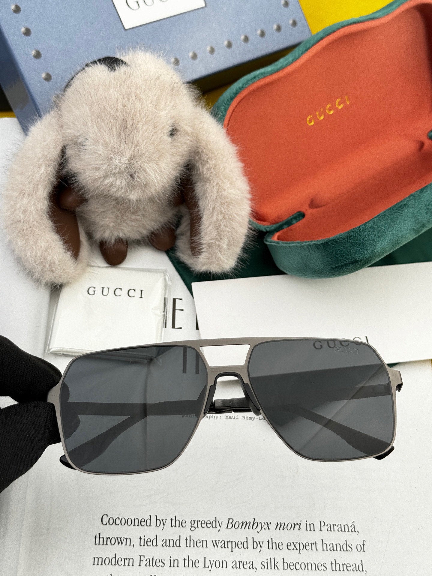 NAVIGATOR FRAME SUNGLASSES G4380 IN METAL - Dark grey/ black