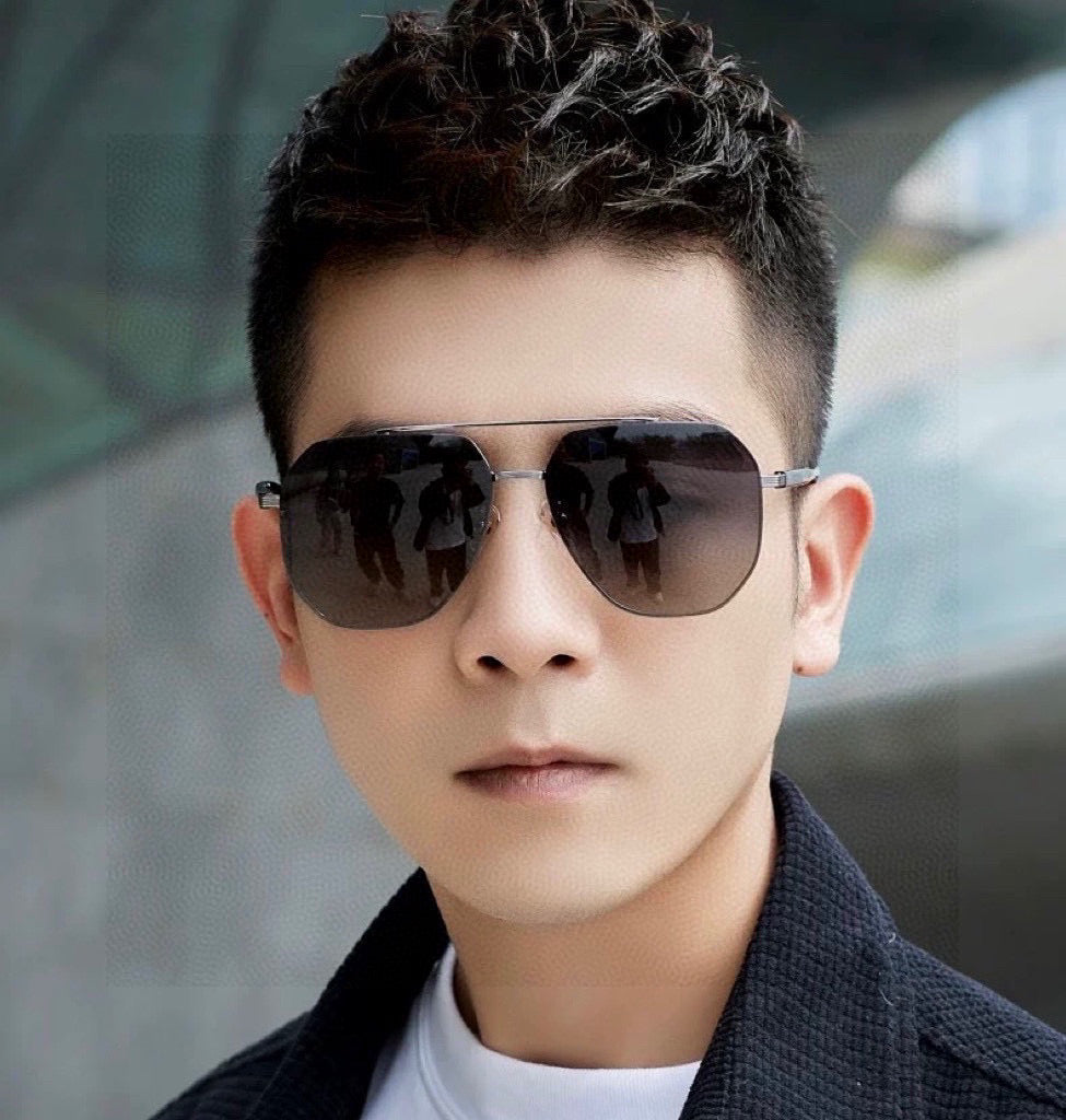 NAVIGATOR FRAME SUNGLASSES G71806 IN METAL - Patent black